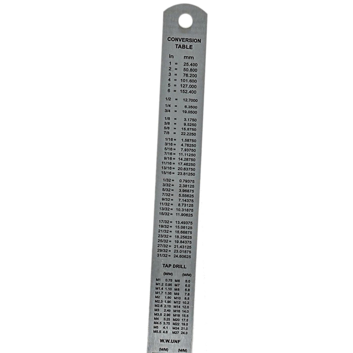 Steel Ruler 150mm Metric Imperial Building Engineering Ruler Worskshop DIY