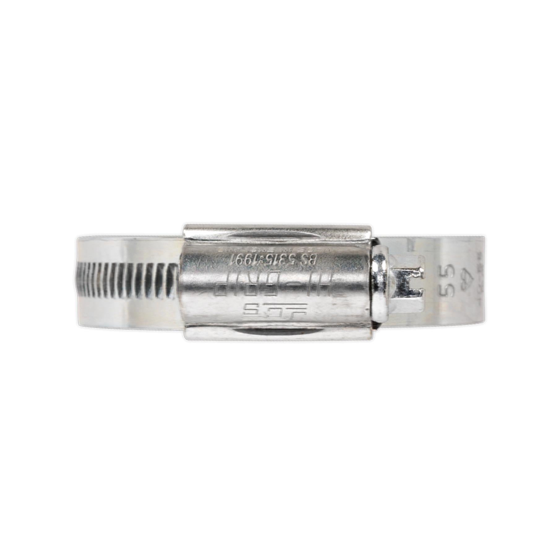 Sealey HI-GRIP Hose Clip Zinc Plated �80-100mm Pack of 10