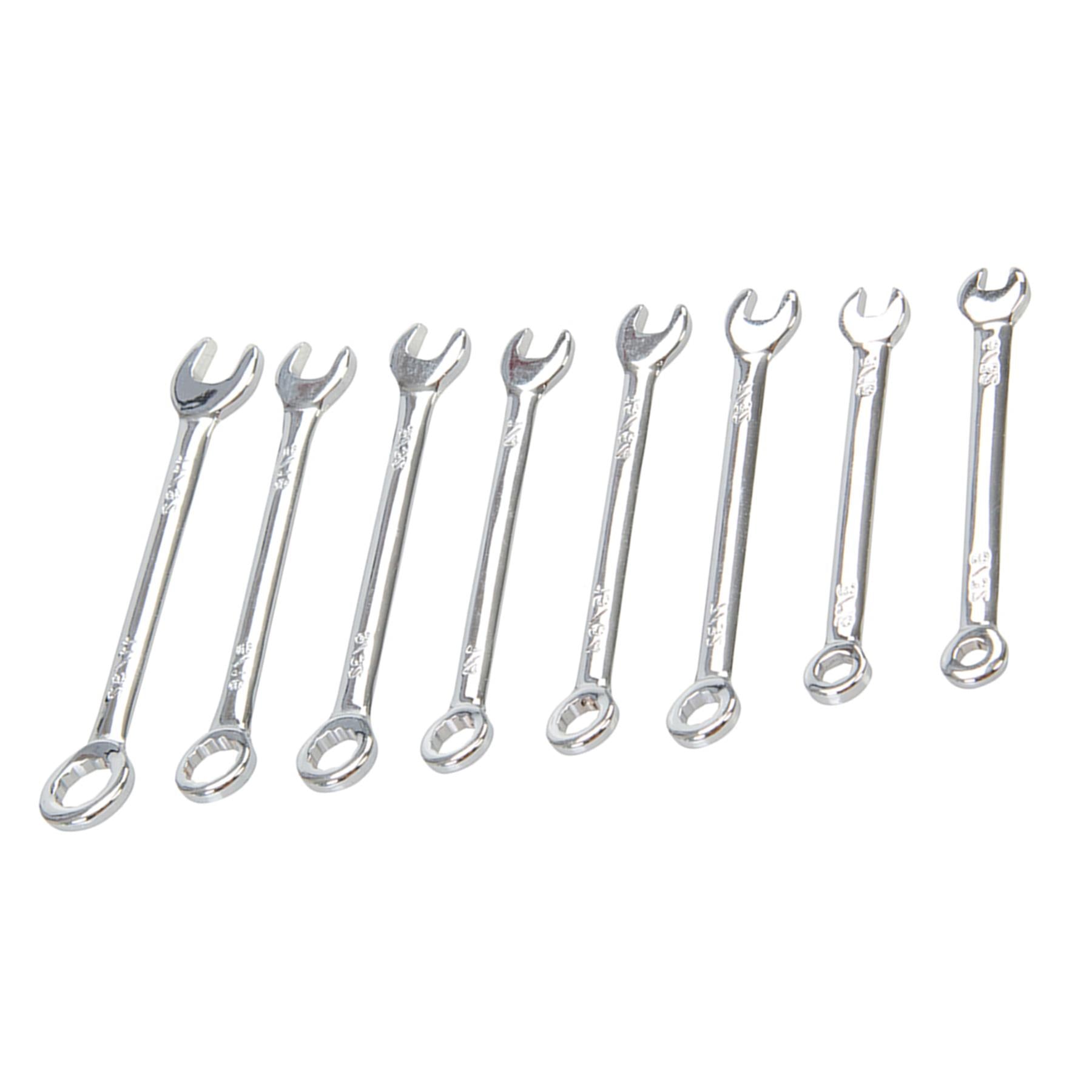 King Dick AF Miniature Combination Spanner Set 8pcs 5/32" - 11/32"