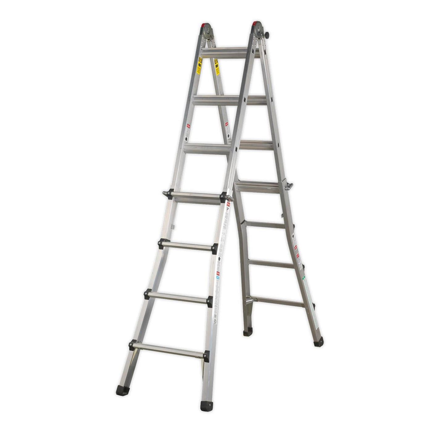 Sealey Aluminium Telescopic Ladder 4-Way EN 131 Adjustable Height