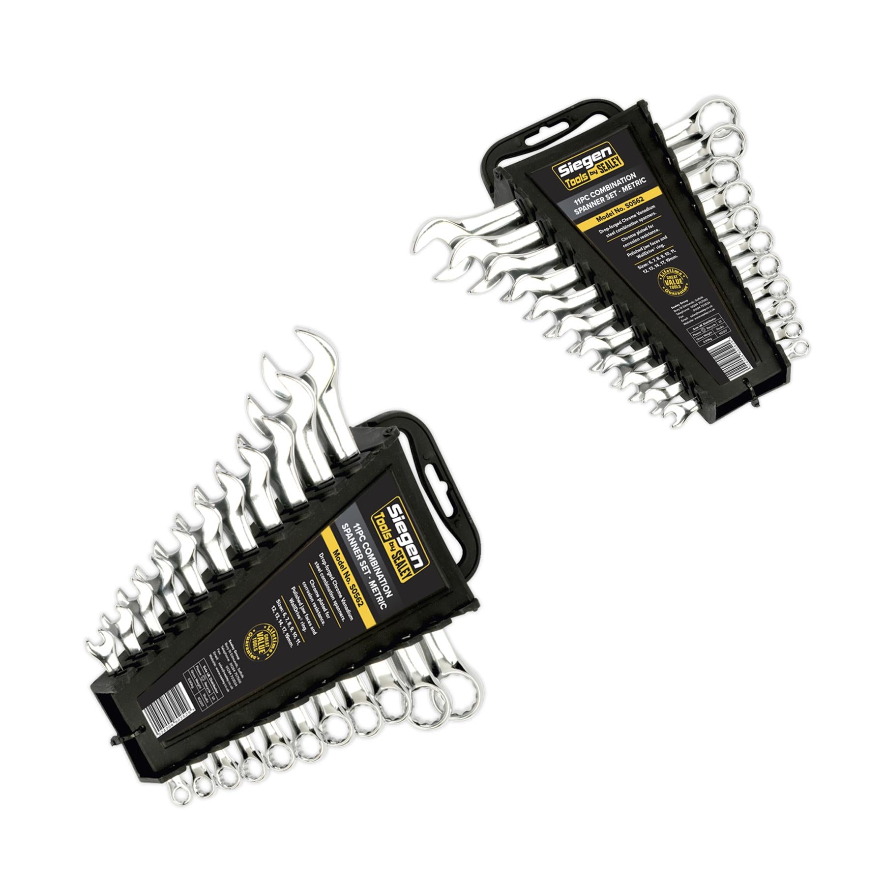 Sealey Combination Spanner Set 11pc Metric