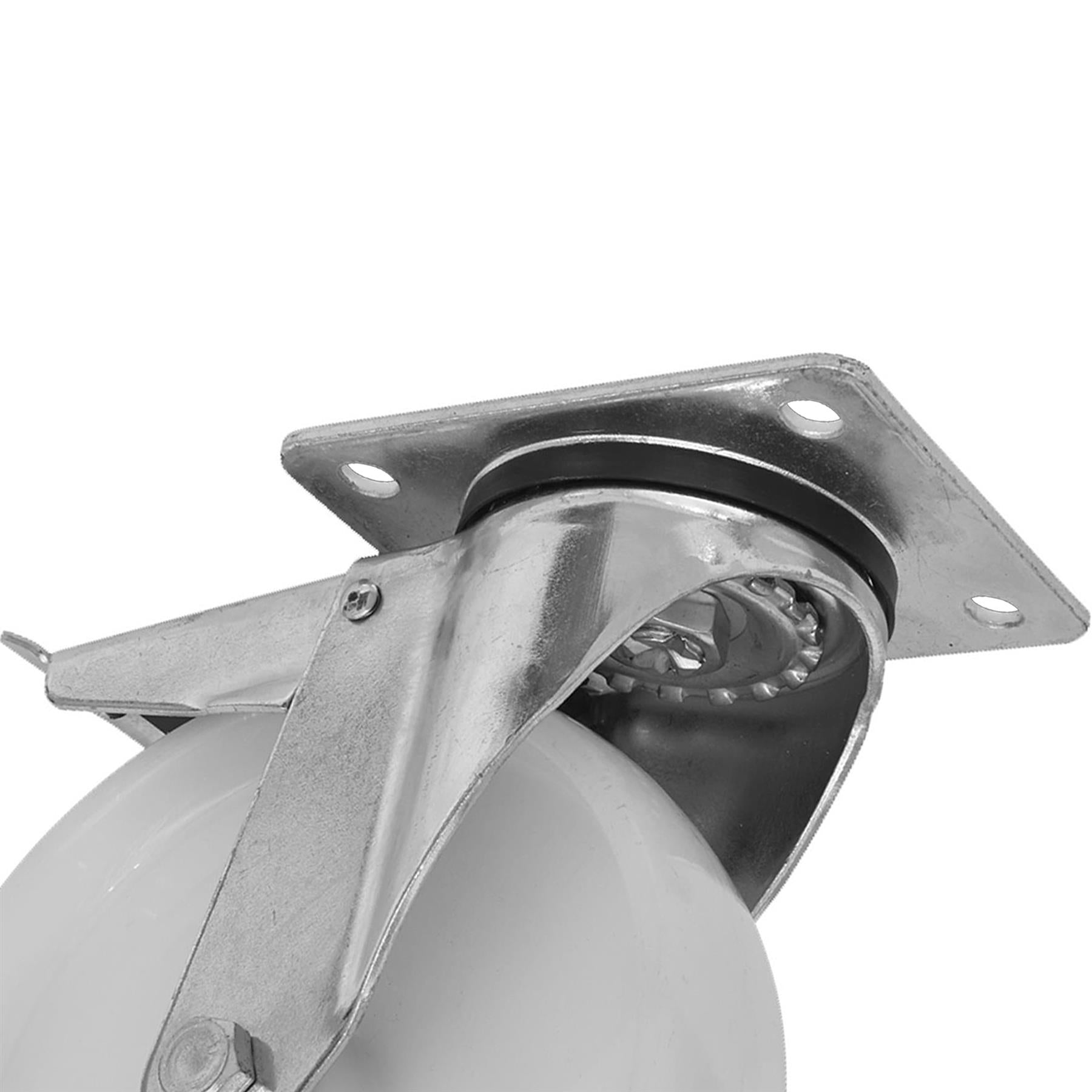 Sealey Heavy-Duty Nylon Castor Wheel Swivel Total Lock 100mm