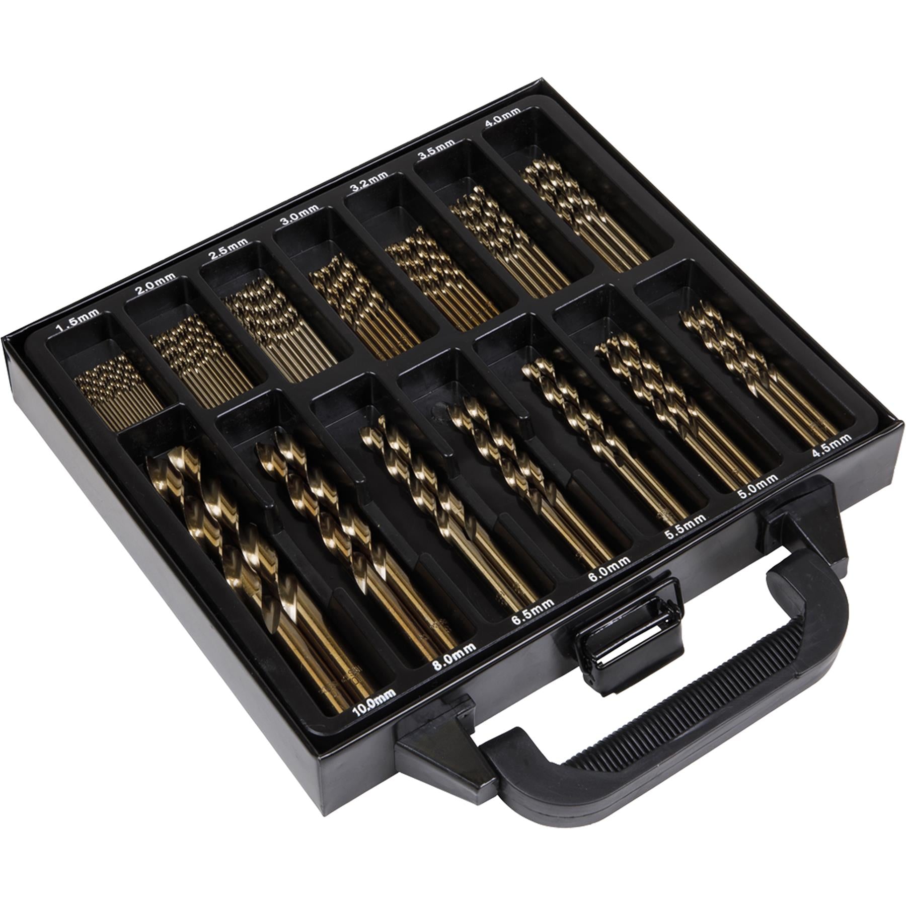 Sealey Drill Bit Set HSS Cobalt Fully Ground 99pc