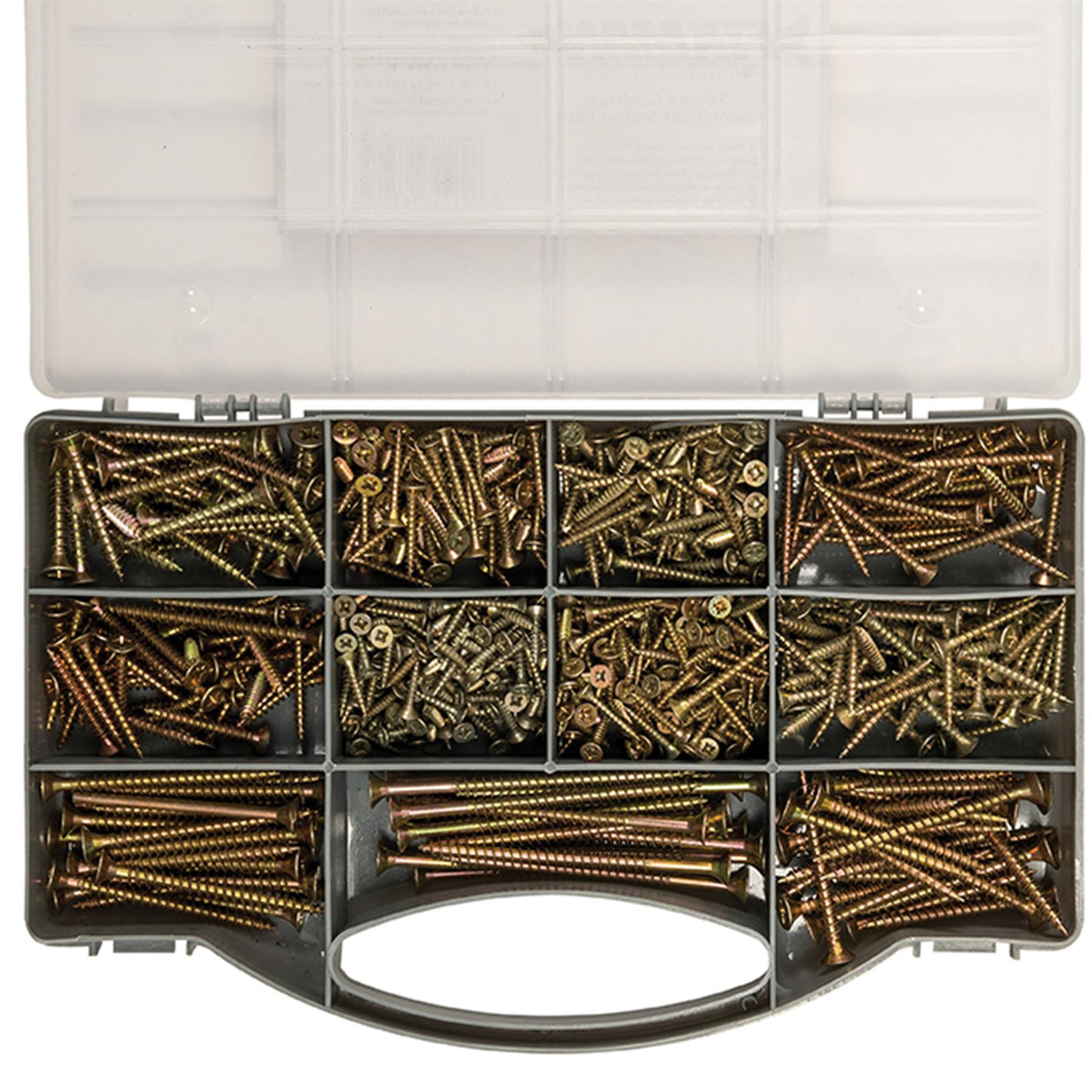 780Pce Goldstar Countersink Screws Pack Twin-Thread Pzd Corrosion Resistance