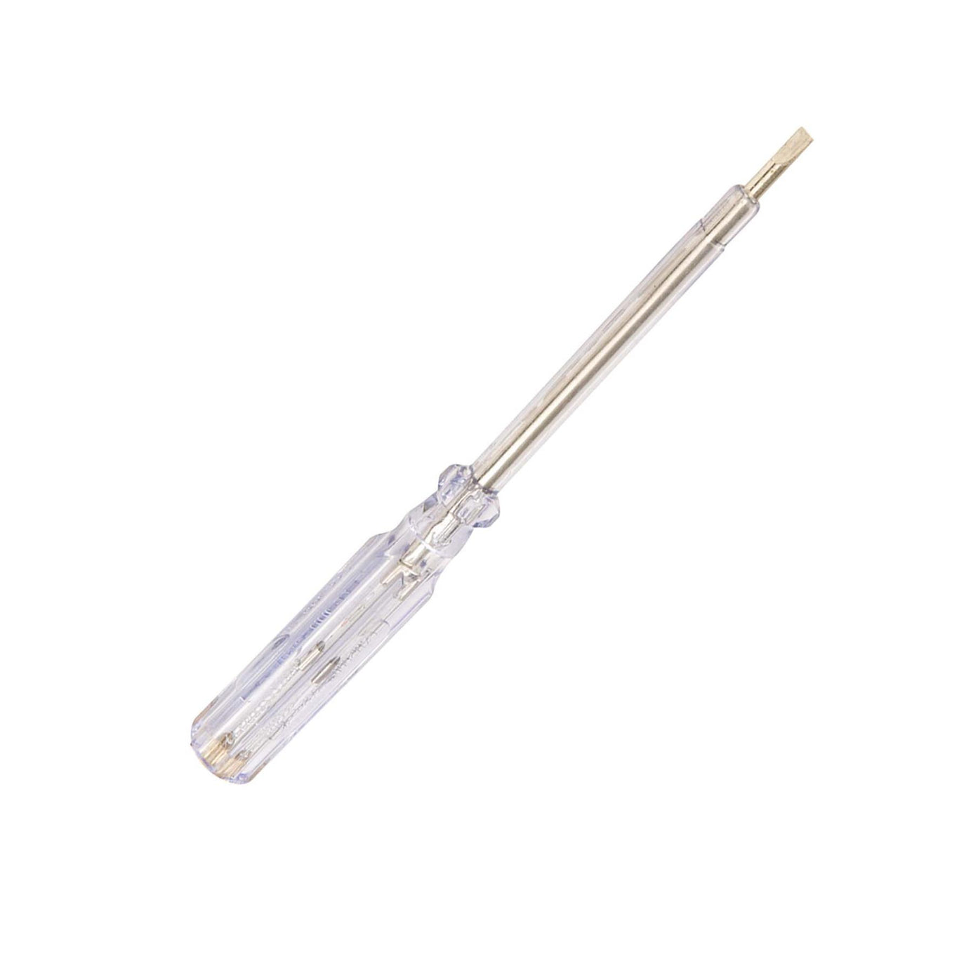 Mains Tester - 100 - 250V Ac 15mm Tip Length 190mm Metal Earth Stud Handle