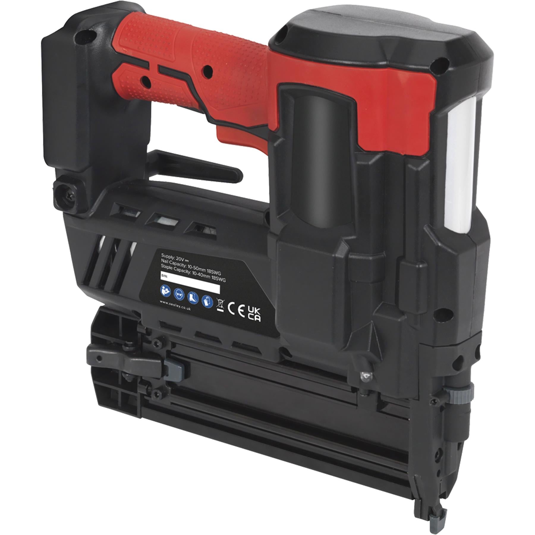 Sealey Cordless Nail/Staple Gun 18G 20V Lithium-ion - Body Only