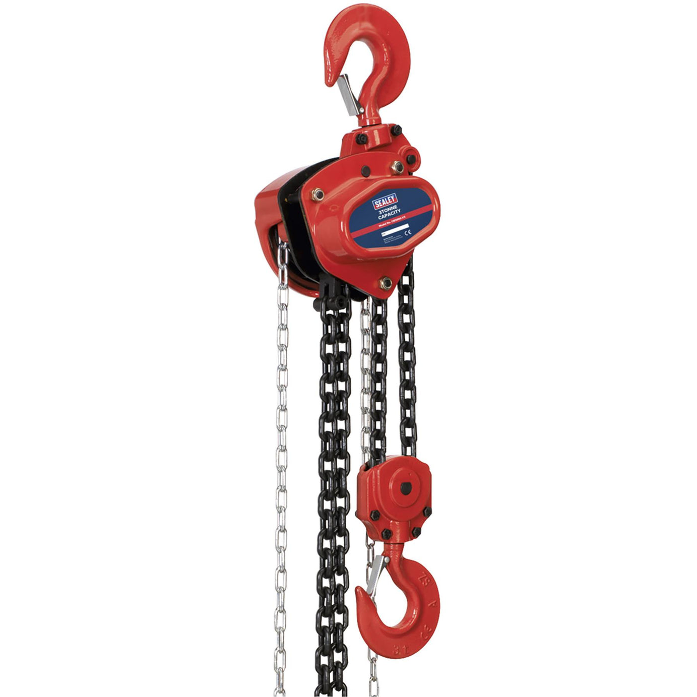 Sealey Chain Block 3tonne 3m Mechanical Load Brake for extra safety