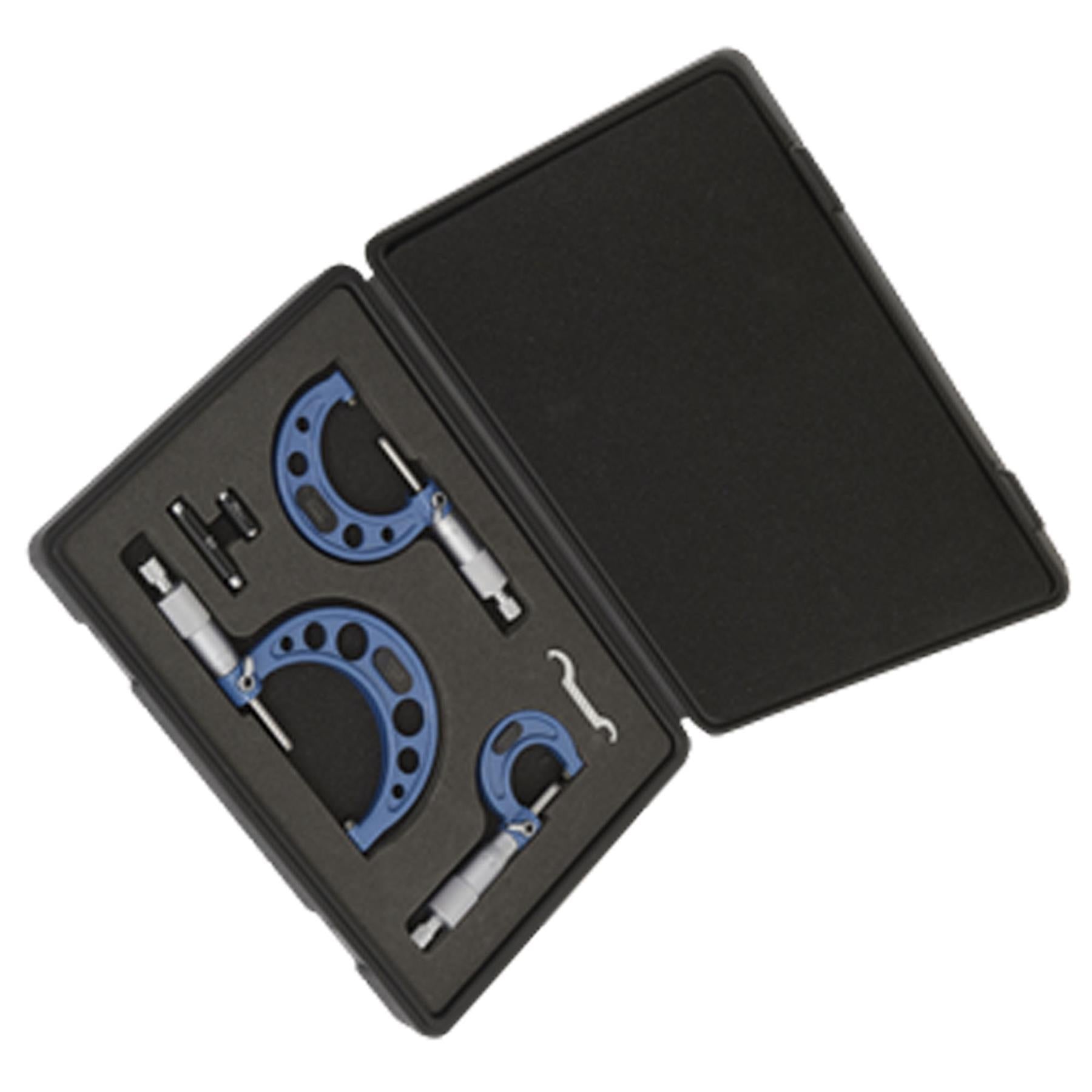 Sealey Micrometer Set 3pc Metric