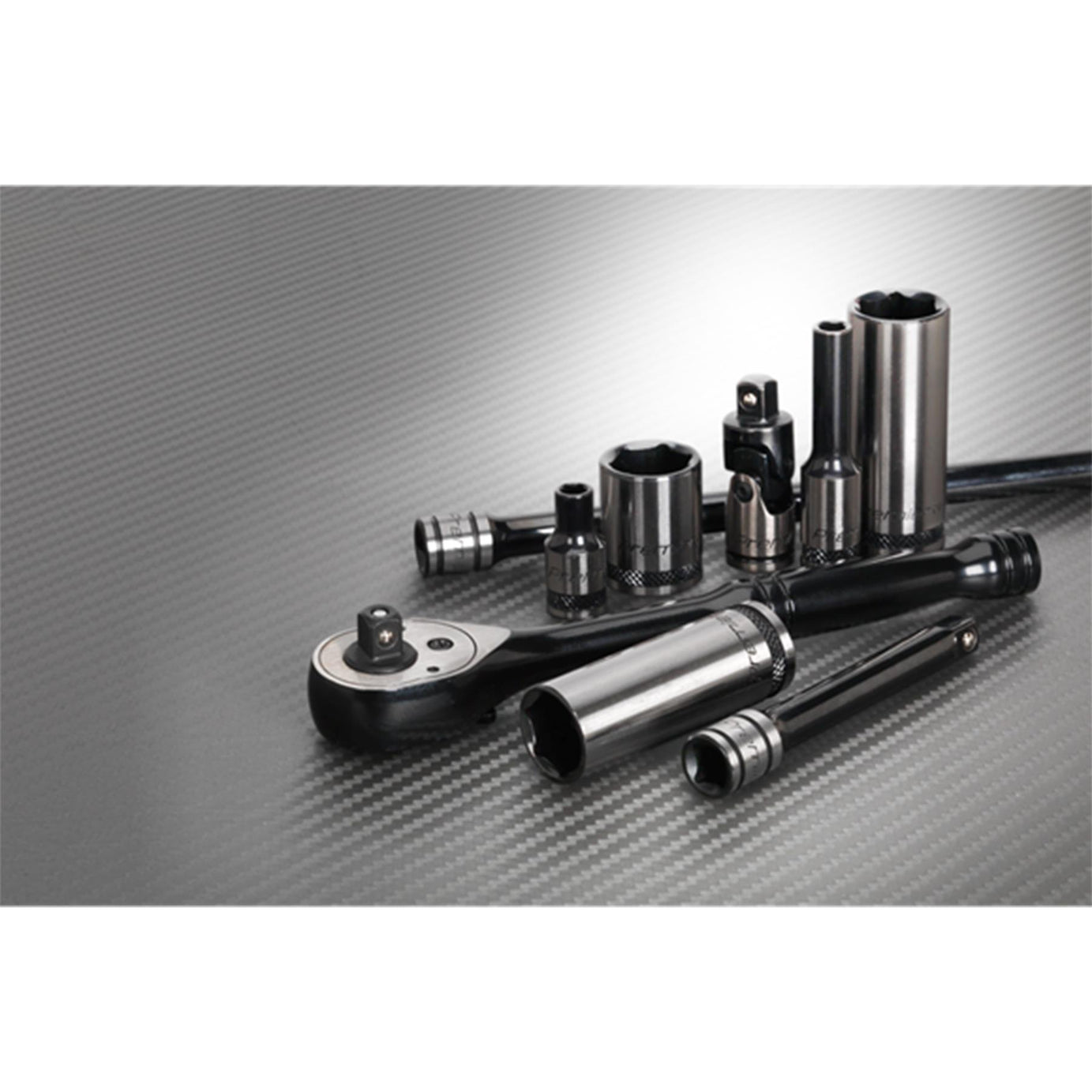 Sealey Socket Set 32pc 1/4"Sq Dr 6pt WallDrive Metric Black Series
