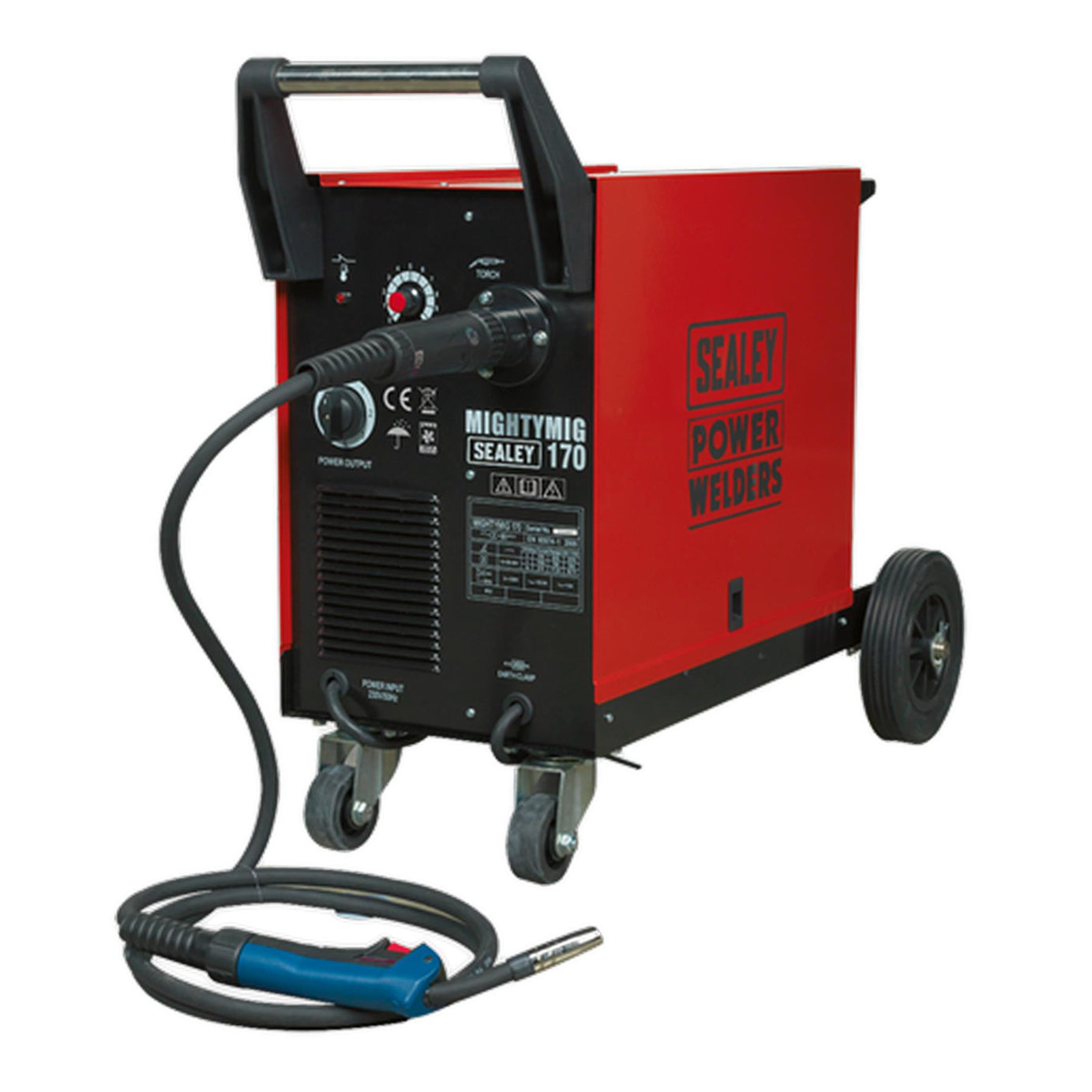 Sealey Professional Gas/No-Gas MIG Welder 170A with Euro Torch MIGHTYMIG170