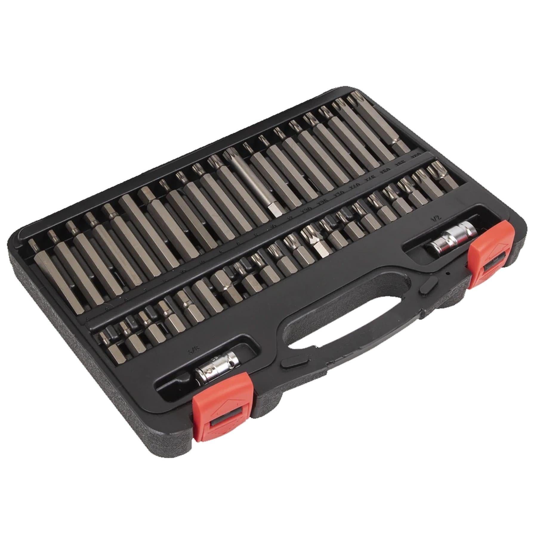 Sealey TRX-Star*/Hex/Spline Bit Set 42pc 3/8" & 1/2"Sq Drive