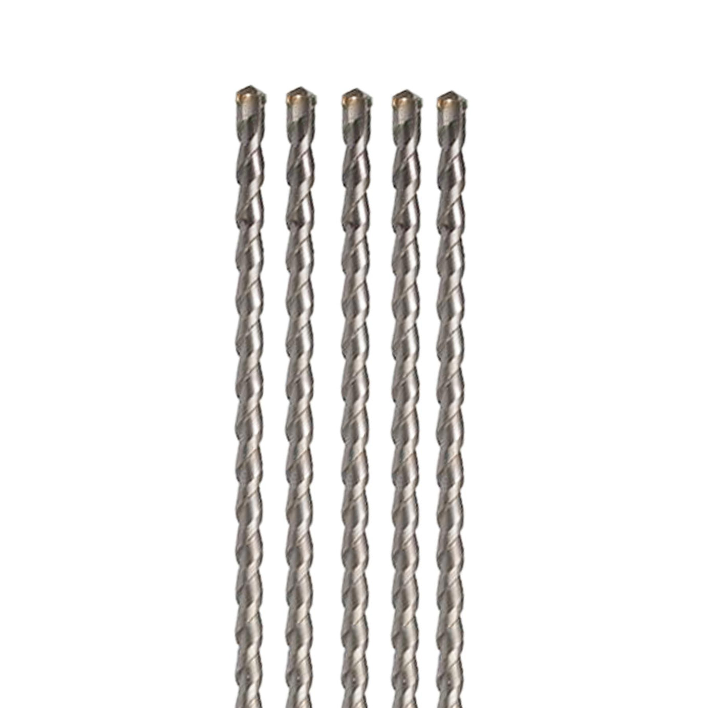 5 x SDS+ PLUS MASONRY DRILL BIT 25 x 1000mm, TUNGSTEN CARBIDE TIP, FOR STONE CONCRETE BRICK