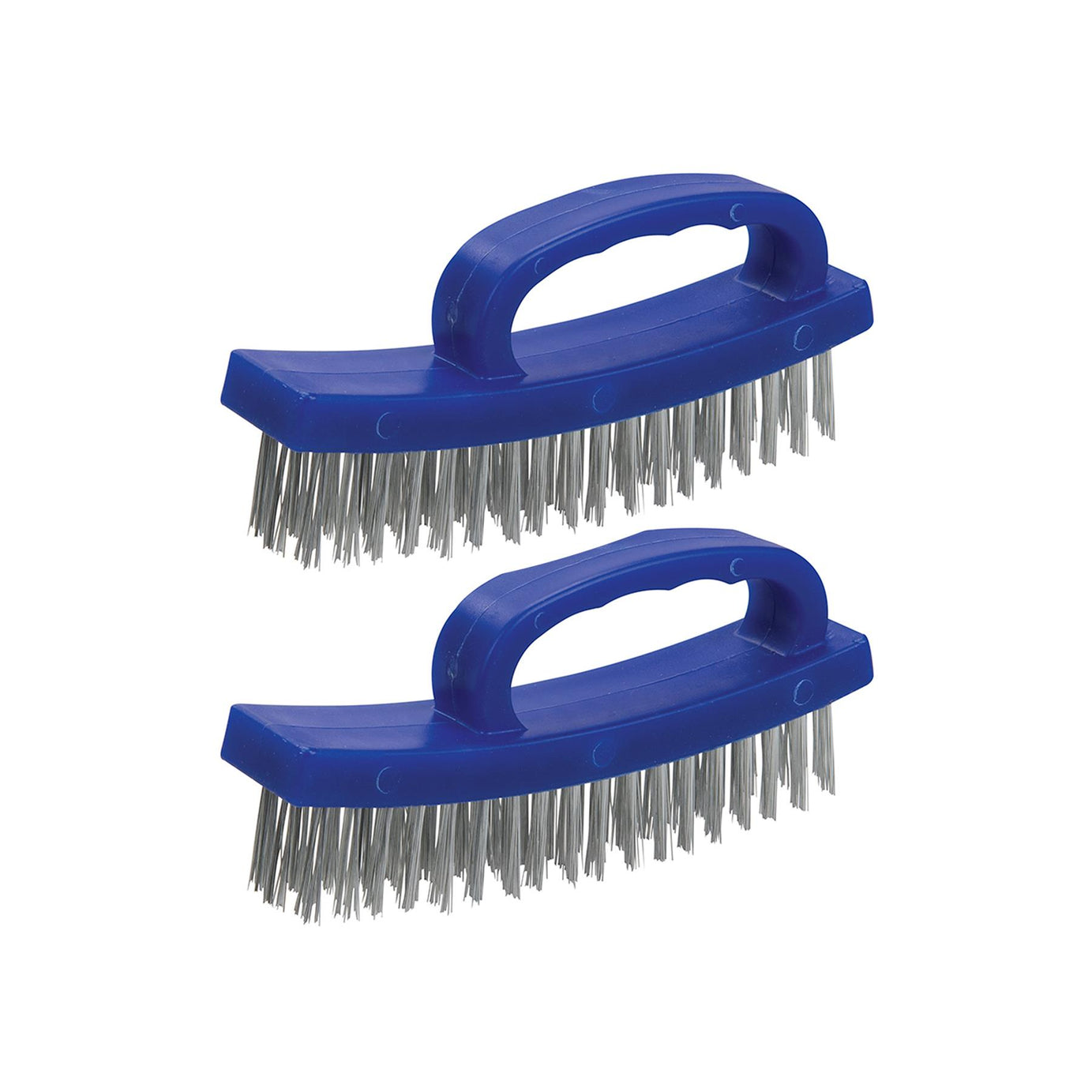 2 X D-Handle Hand Wire Brush For Removing Rust Metal Cleaning Heavy Duty Handle