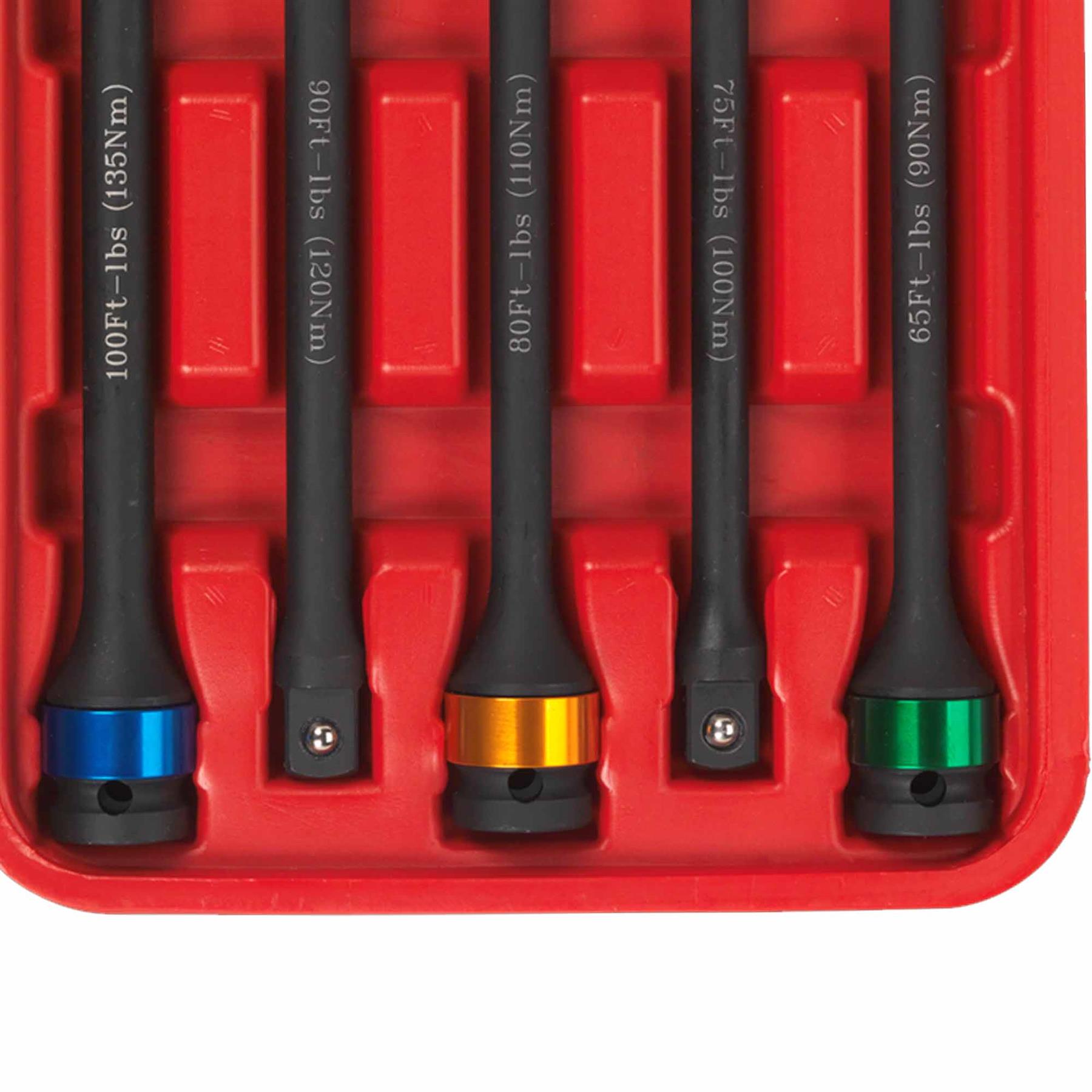 Sealey Torque Stick Set 5pc 1/2"Sq Drive