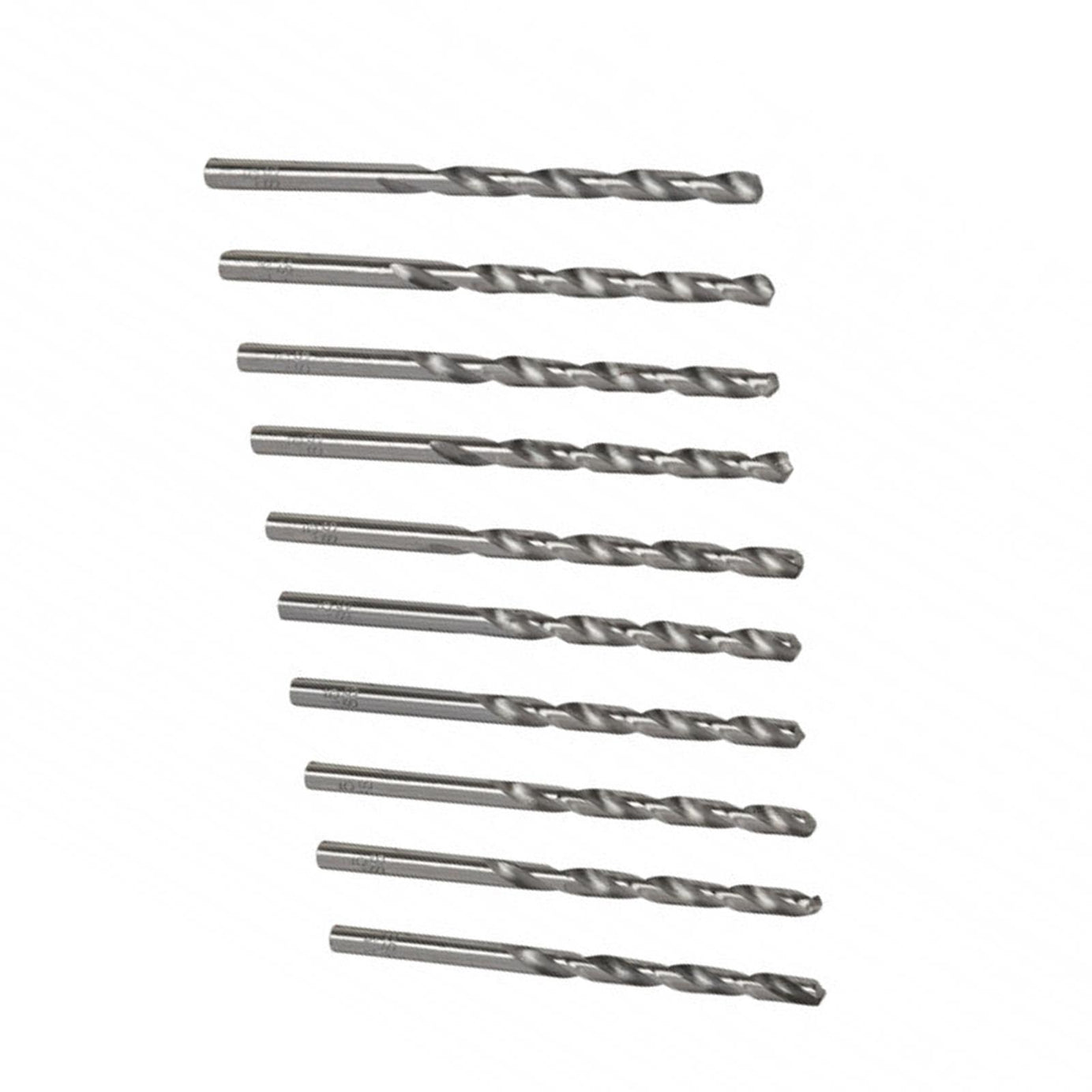 BlueSpot 10Pce Long Professional 4.5mm HSS Drill Bit Set Steel Metal Wood Bit + Tube