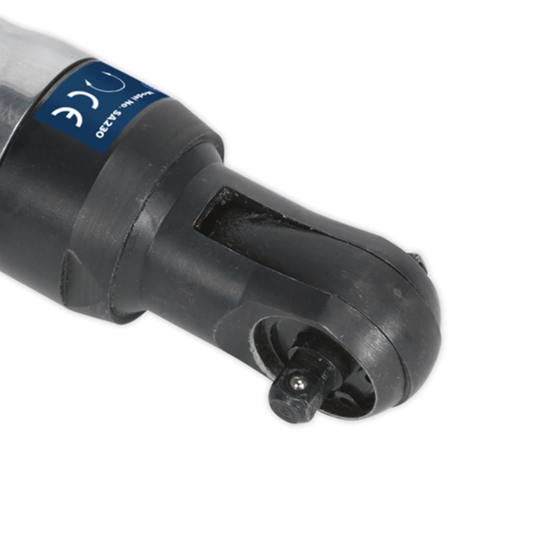 Sealey Air Ratchet Wrench 1/4"Sq Drive Super Stubby