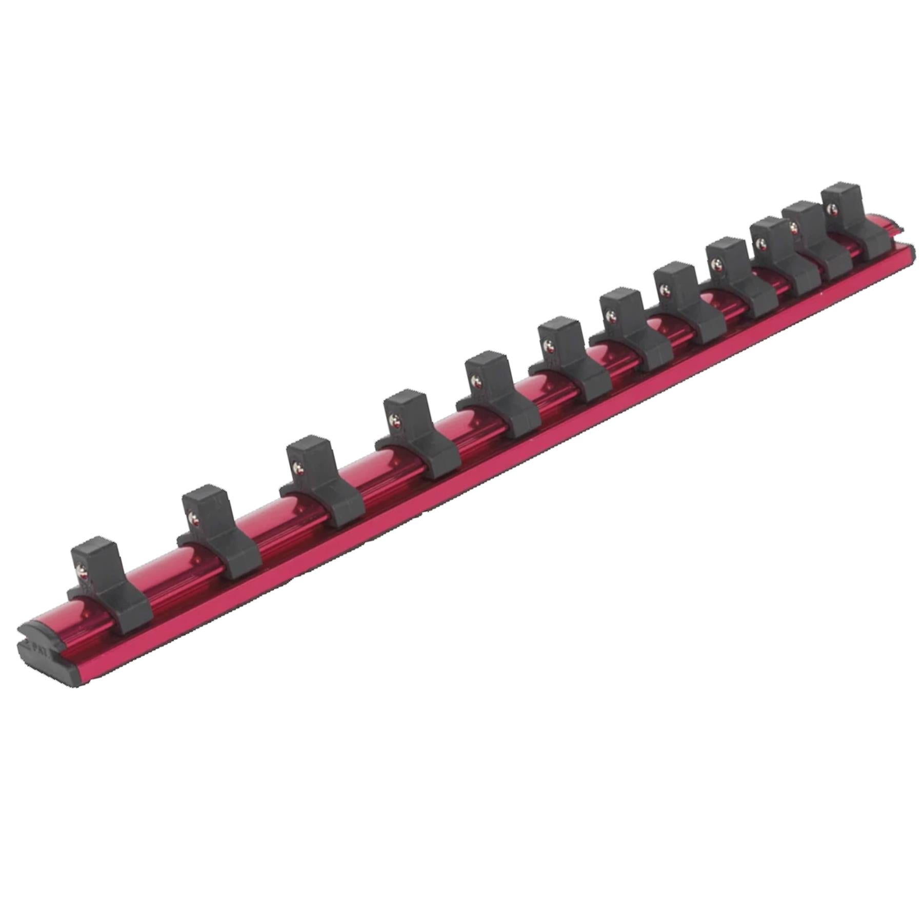 Sealey Socket Retaining Rail Magnetic 3/8"Sq Drive 12 Clips