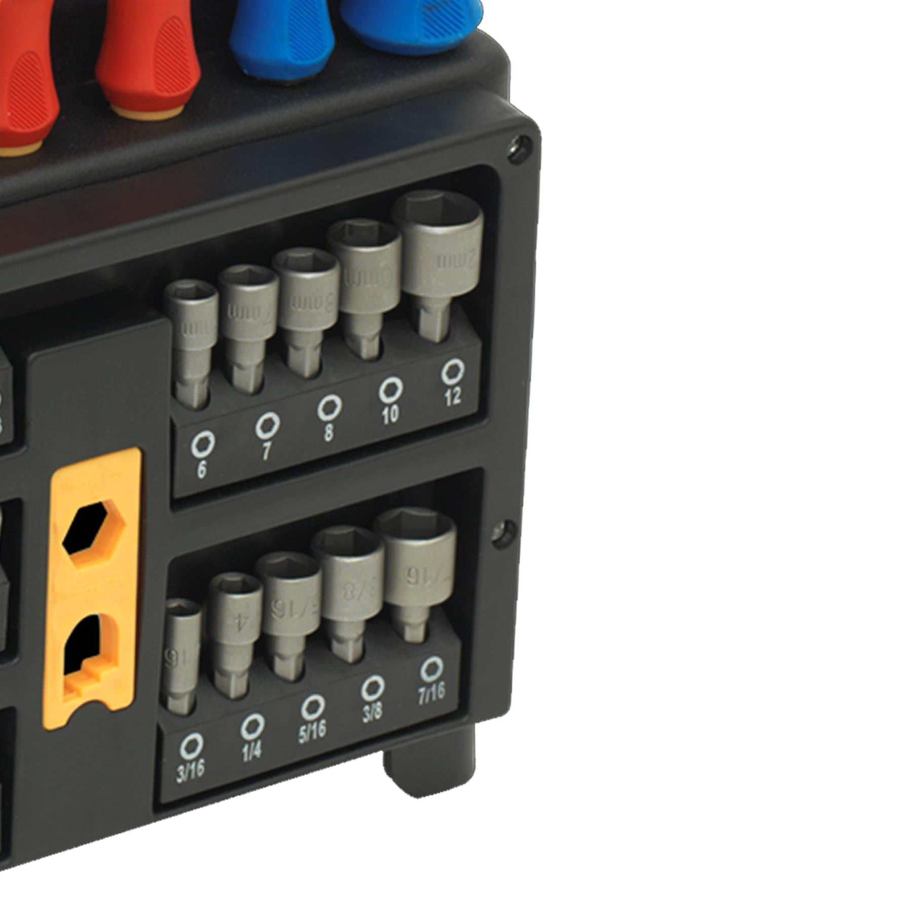 Sealey Hammer-Thru Screwdriver, Bit & Nut Driver Set 61pc