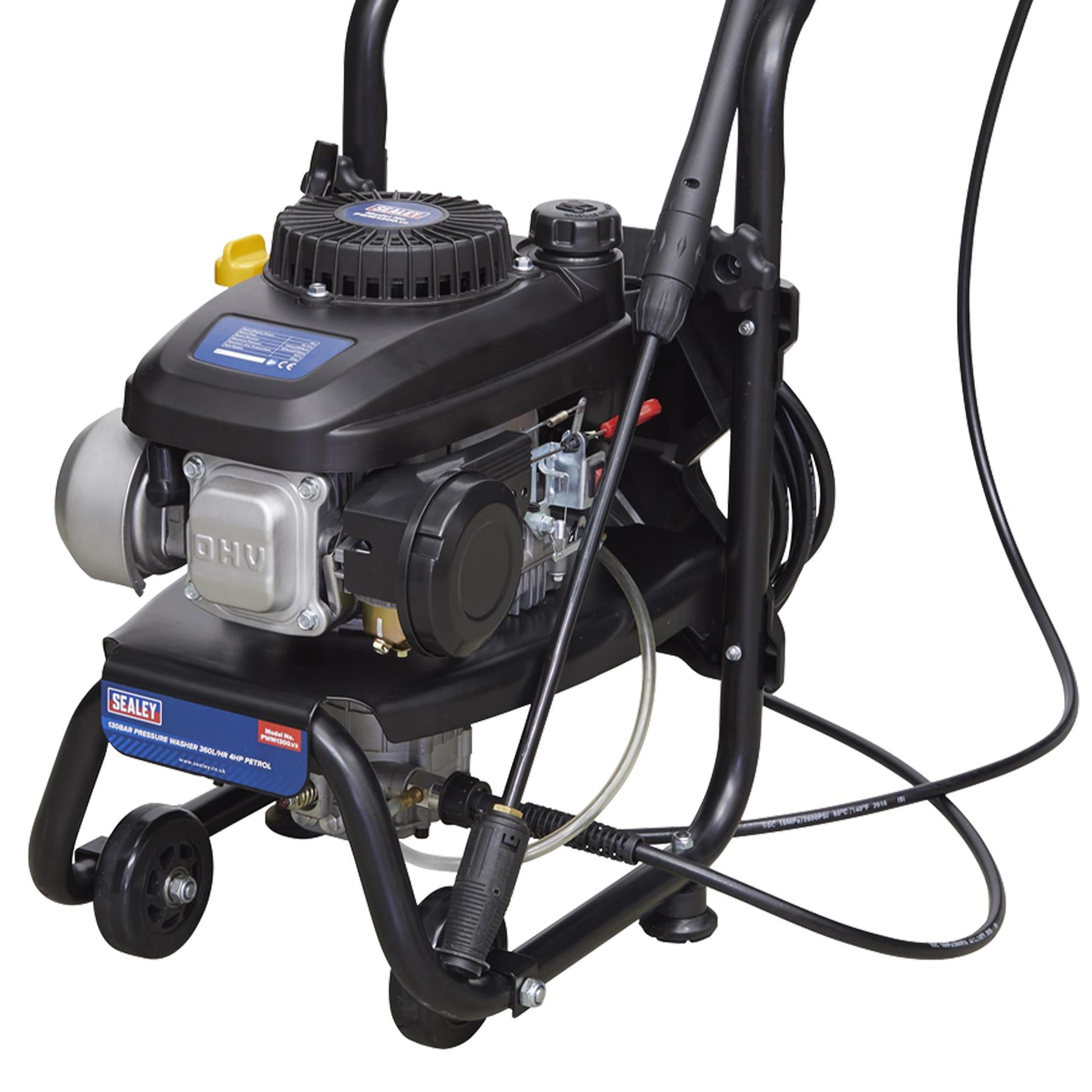 Sealey Pressure Washer 150bar 360L/hr 4hp Petrol