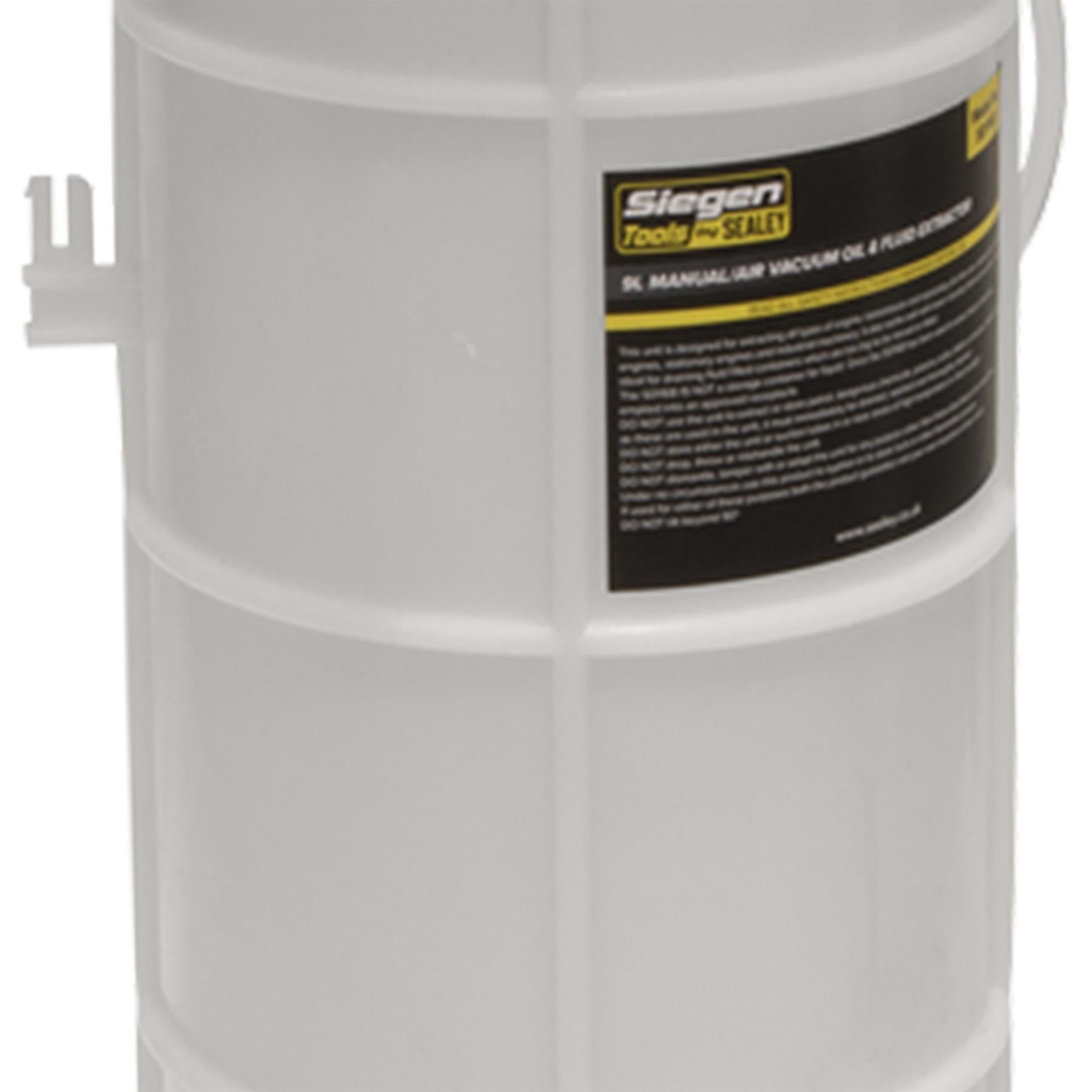 Sealey Vacuum Oil & Fluid Extractor Manual/Air 9L