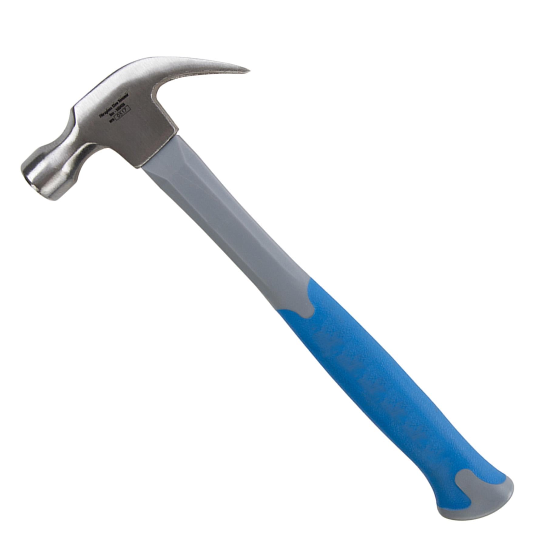 Fibreglass Claw Hammer 8Oz (227G) Curved Head Nail Pull Fiberglass High Grip