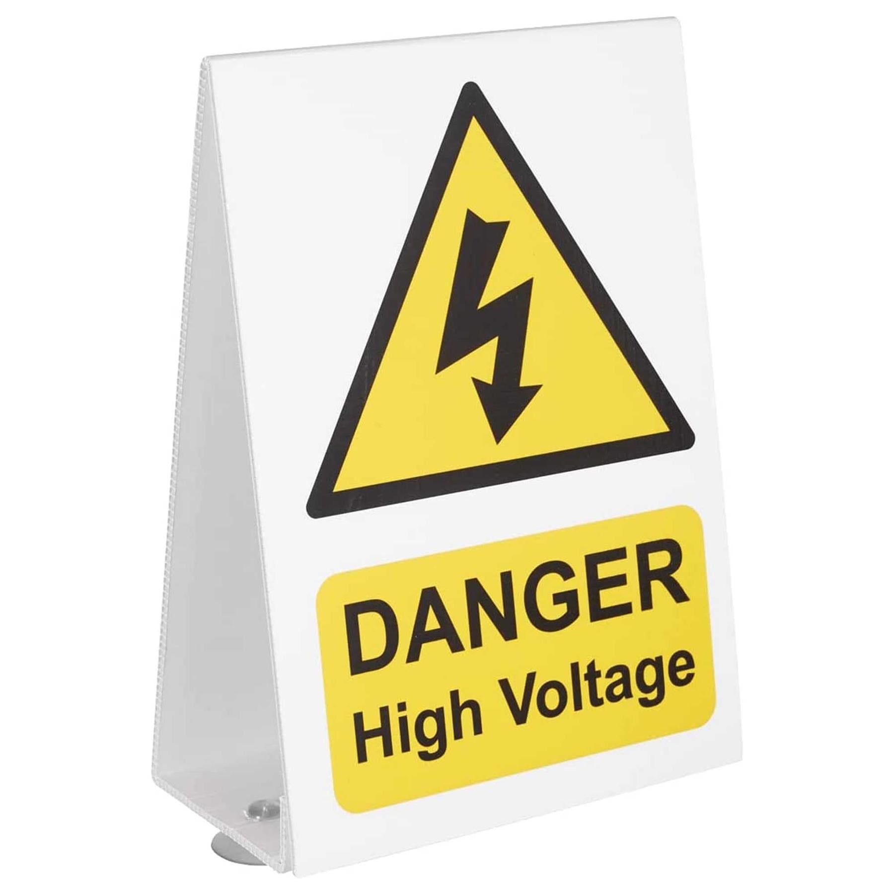 Sealey High Voltage Vehicle Warning Sign