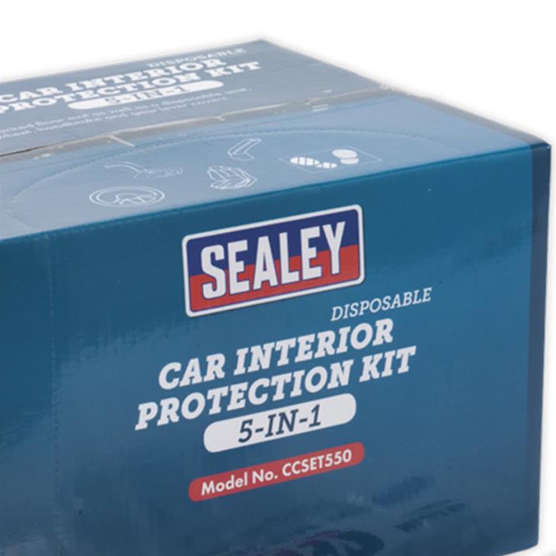 Sealey 5 in 1 Disposable Car Interior Protection Kit 50 Sets Seat Cover