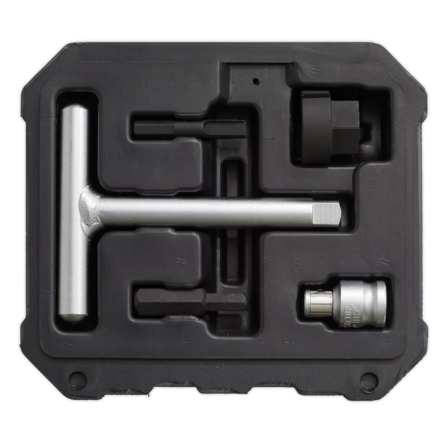 Sealey Plastic Oil Drain Plug Driver Kit 5pc