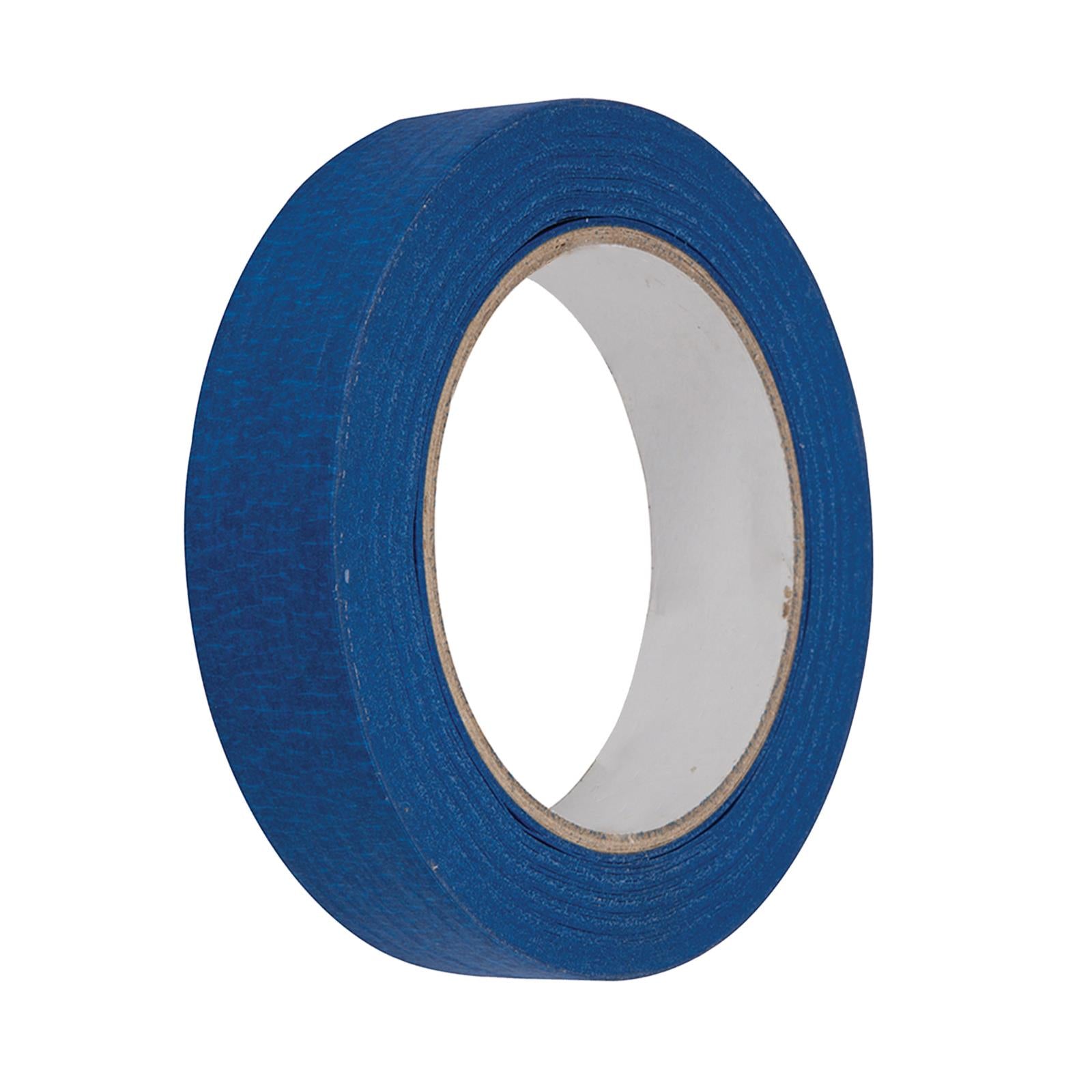 Blue Masking Tape Clean Peel UV Resistant Painters/Decorators 24mm x 50m 2 Rolls