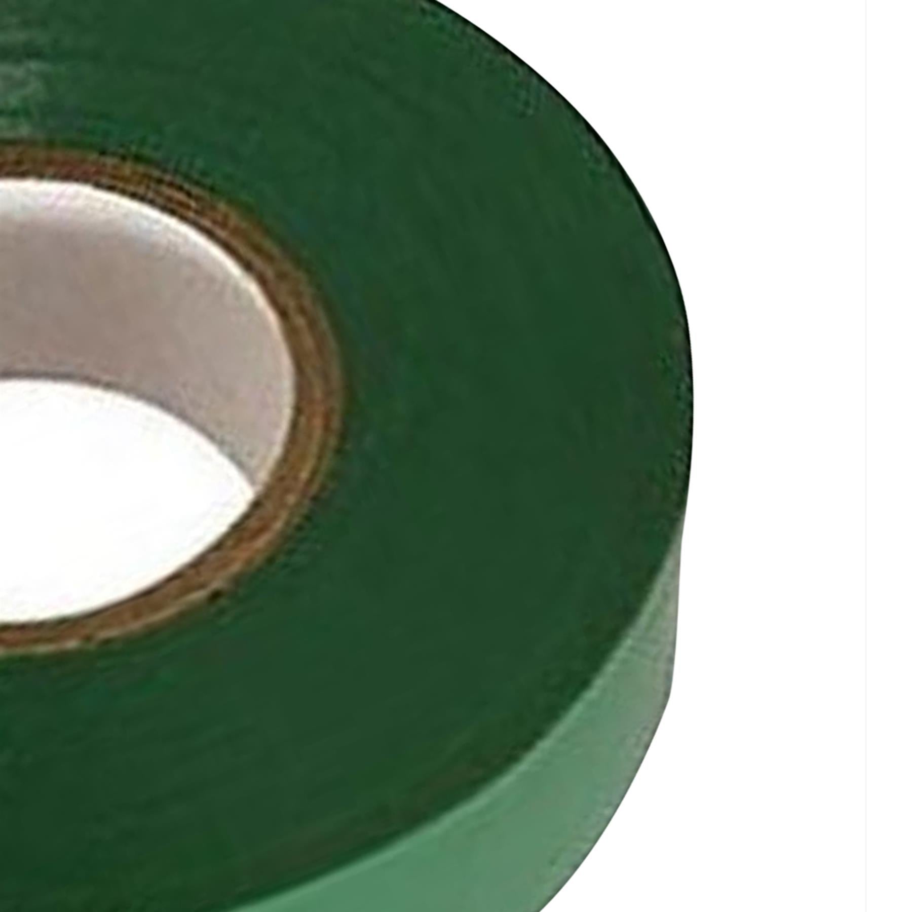 Electrical Pvc Insulation Insulating Tape 22m Flame Retardant Rolls Green 2 Rolls