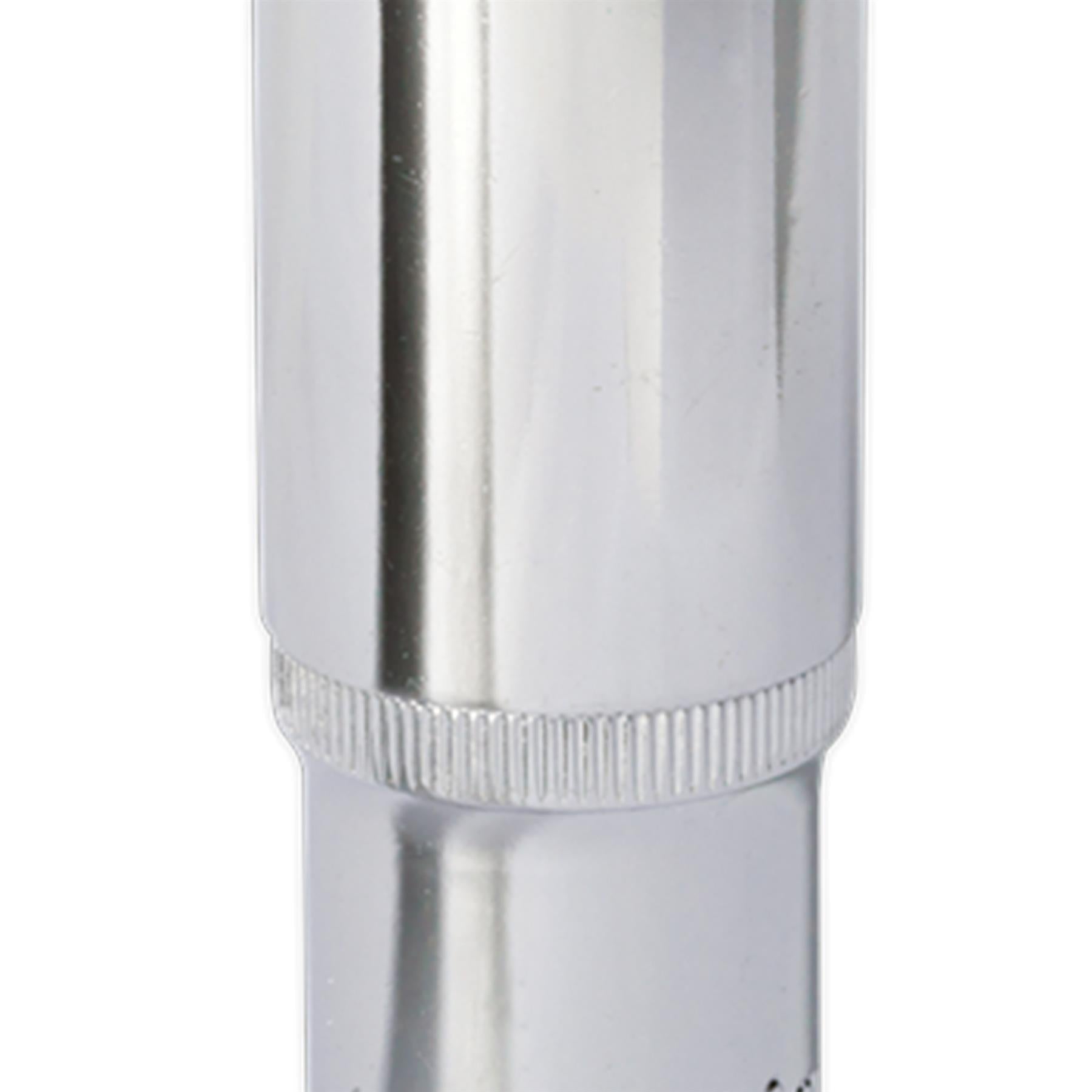 Sealey WallDrive Socket 22mm Deep 1/2"Sq Drive Fully Polished