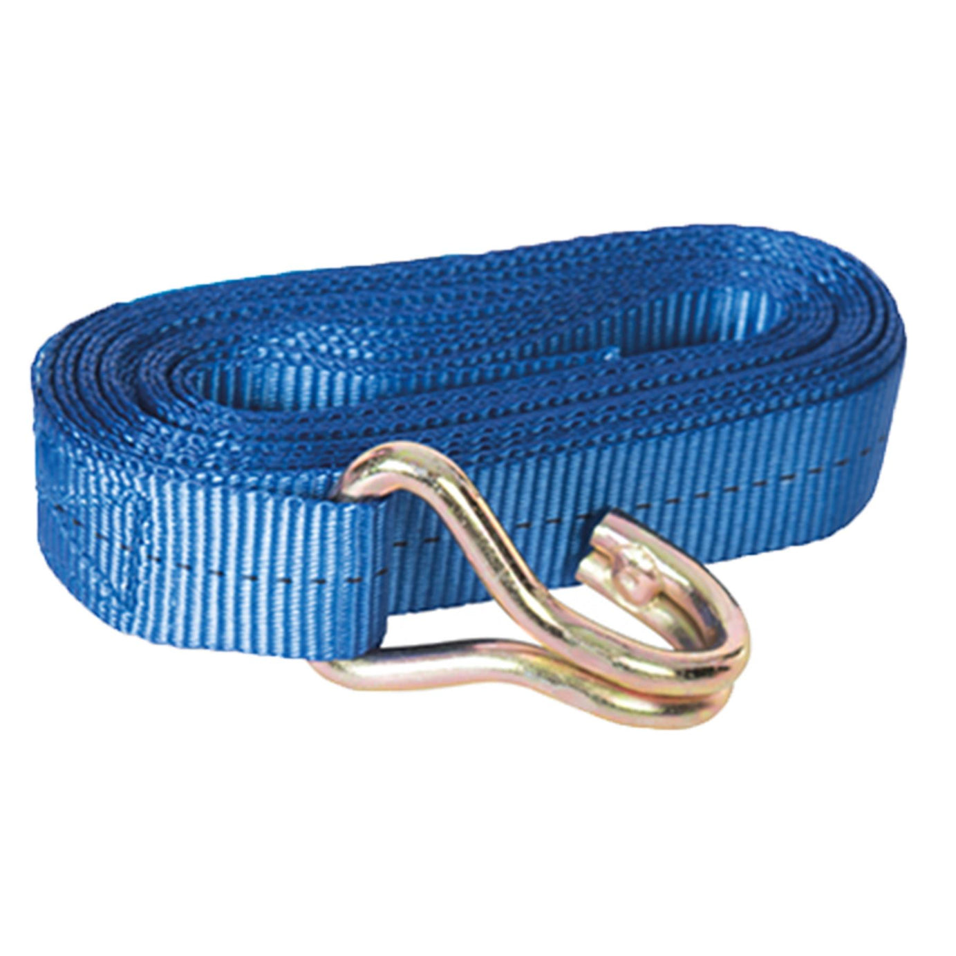 Rubber-Handled Ratchet Tie Down Strap J-Hook 2M X 25mm Rated 250Kg Brand New