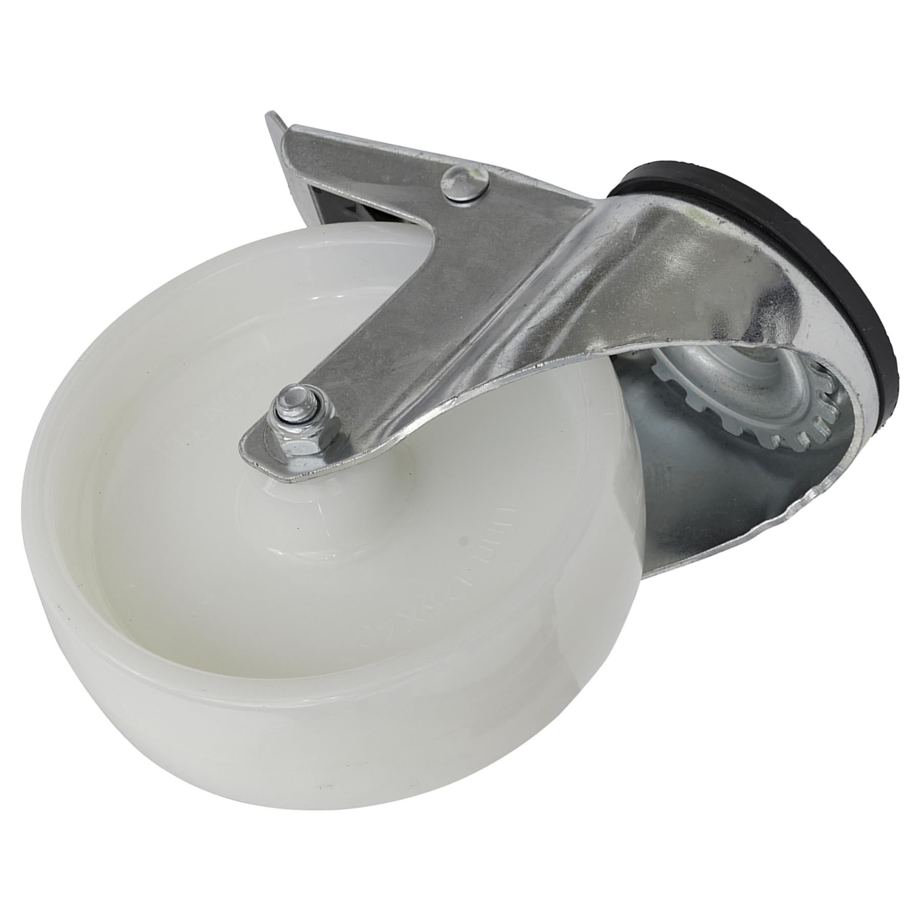 Sealey Castor Wheel Bolt Hole Swivel with Total Lock 125mm