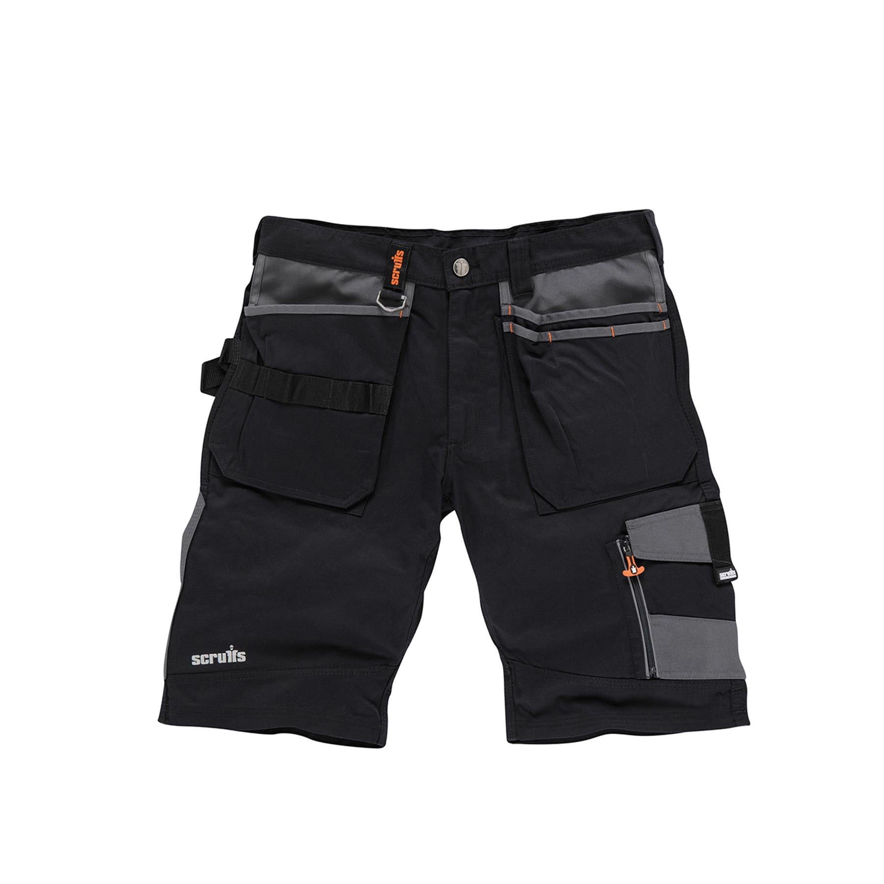 Trade Short Black Size 28" W Ykk Zipped Fly. 65% Polyester, 35% Cotton, 250gsm.
