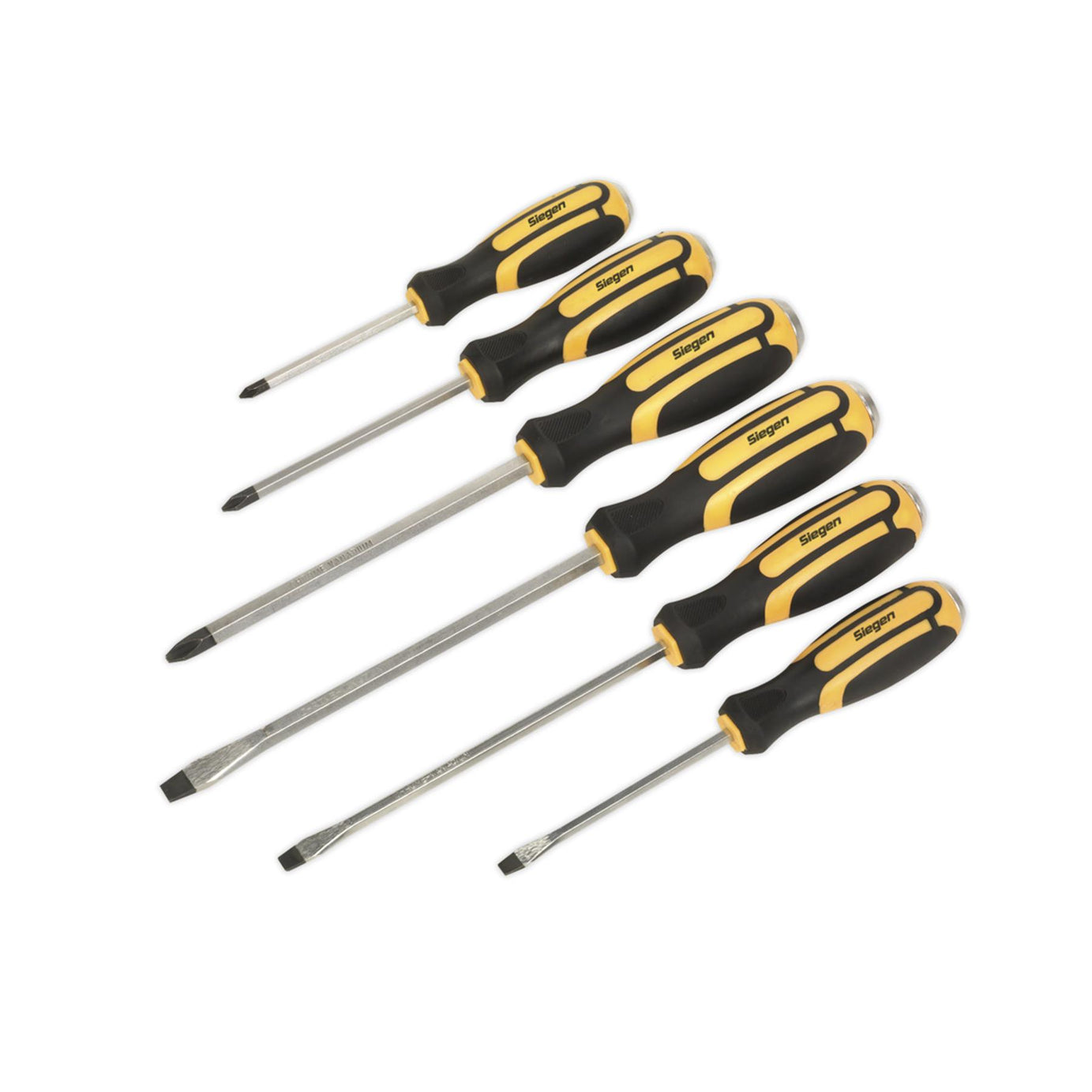 Sealey Screwdriver Set 6pc Hammer-Thru