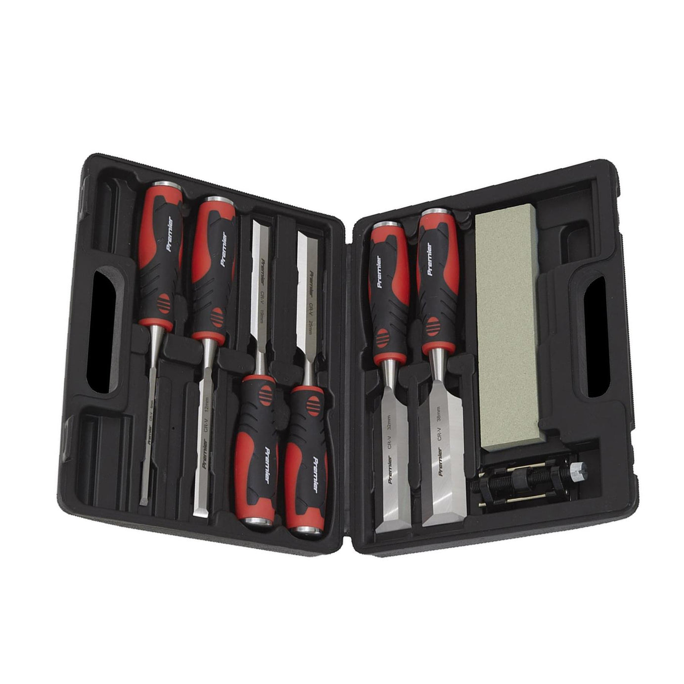 Sealey Hammer-Thru Wood Chisel 8pc Set