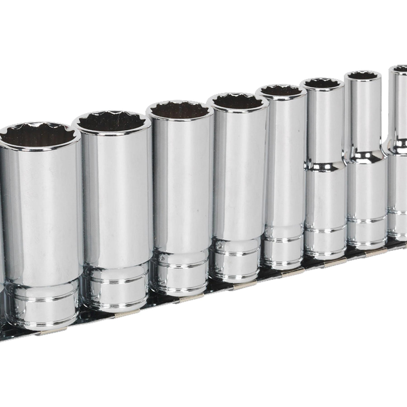 Sealey Socket Set 9pc 1/2"Sq Drive Deep Whitworth