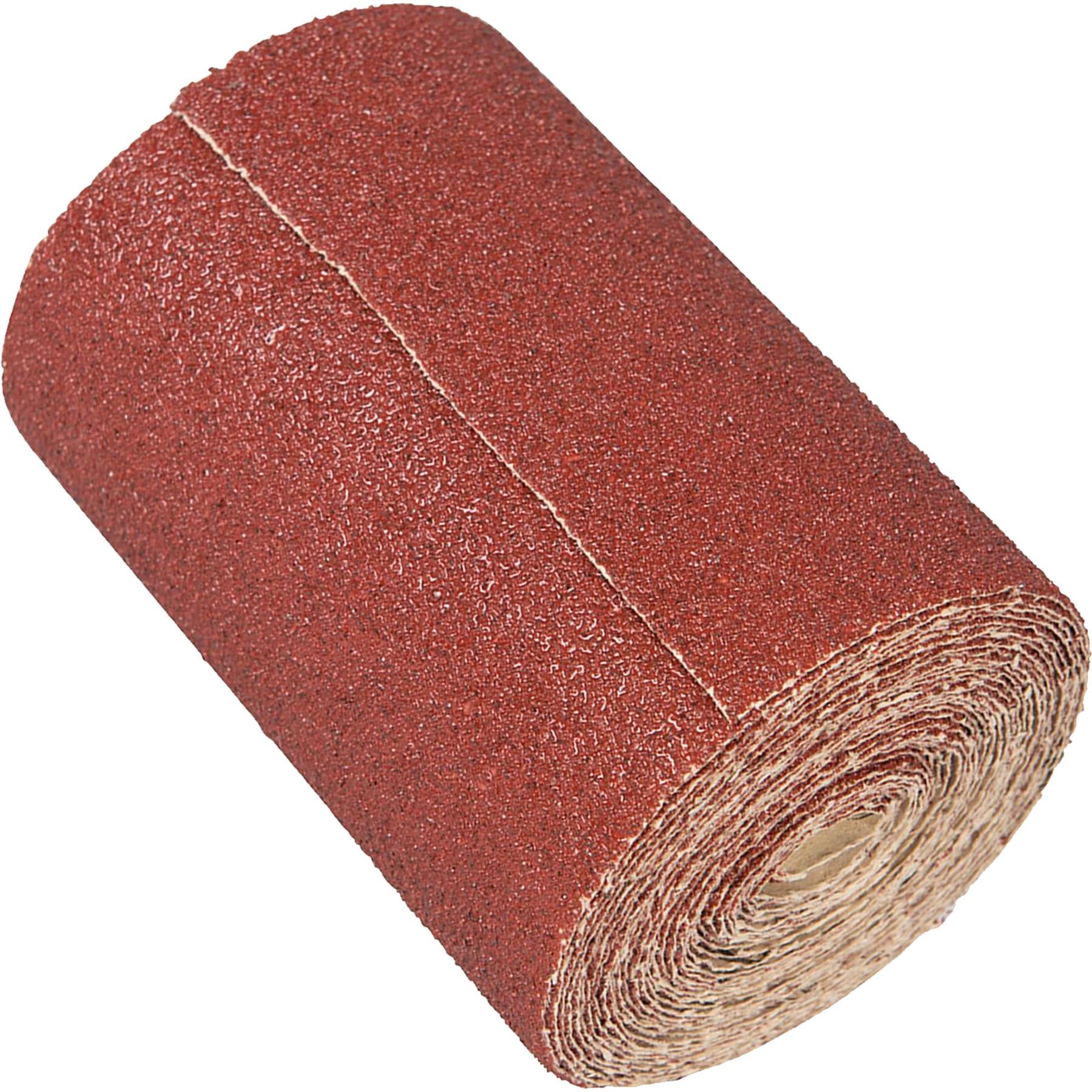 5m RED ALUMINIUM OXIDE SANDING ROLL GRIT 120 SANDPAPER SAND WOODWORK
