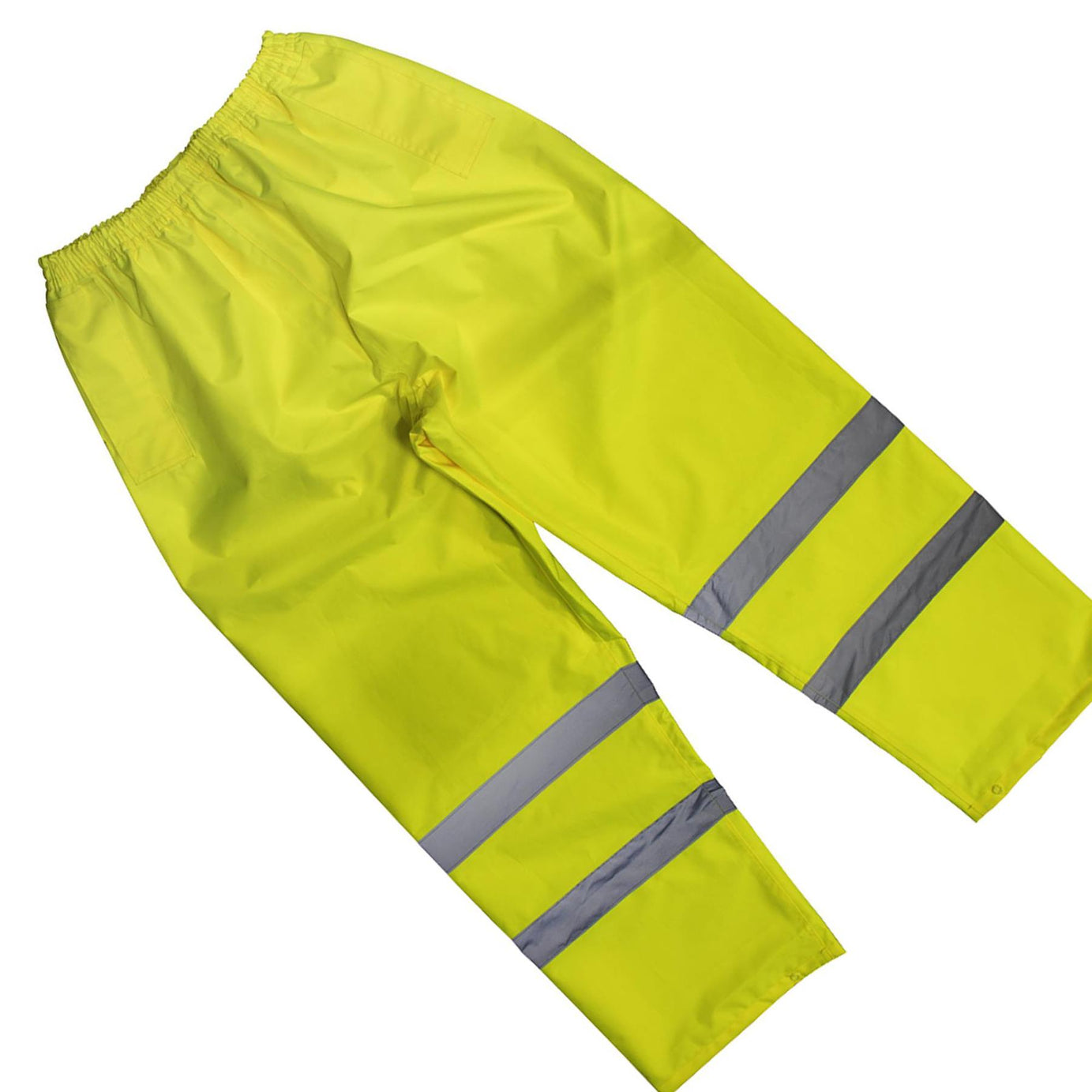Sealey Yellow Waterproof Hi Vis Over Work Trousers Lightweight - Large