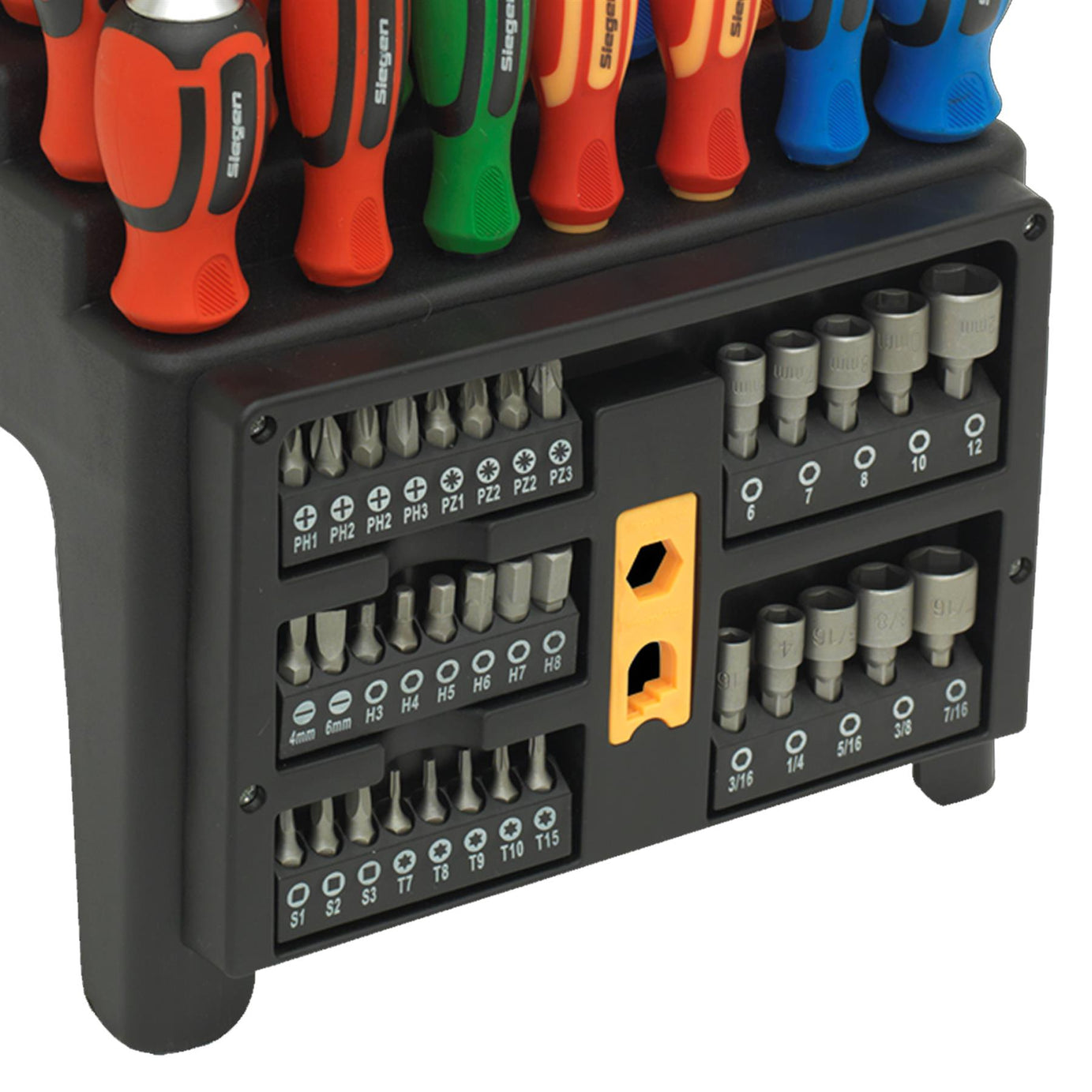 Sealey Hammer-Thru Screwdriver, Bit & Nut Driver Set 61pc