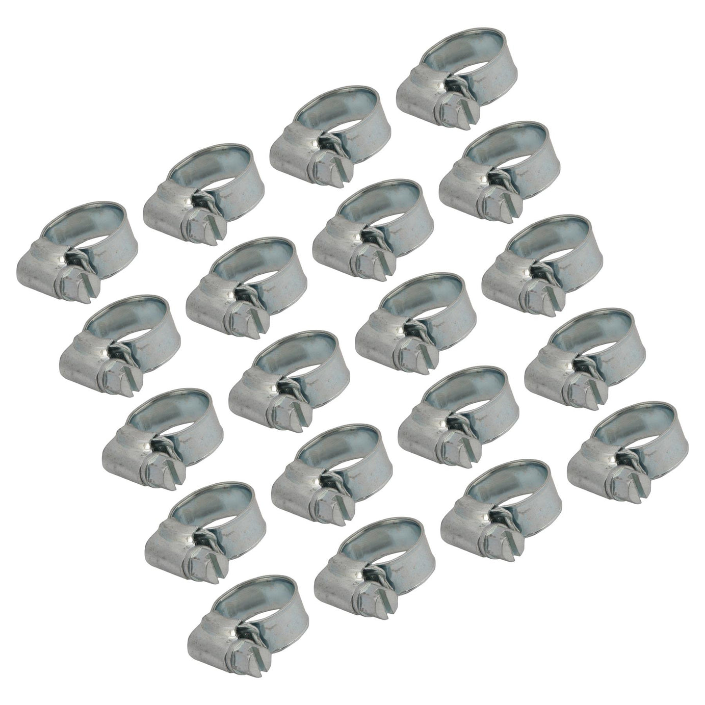 20 x Hose Clips Genuine Worm Drive Fuel Hose Clamps Clips 10 - 16mm