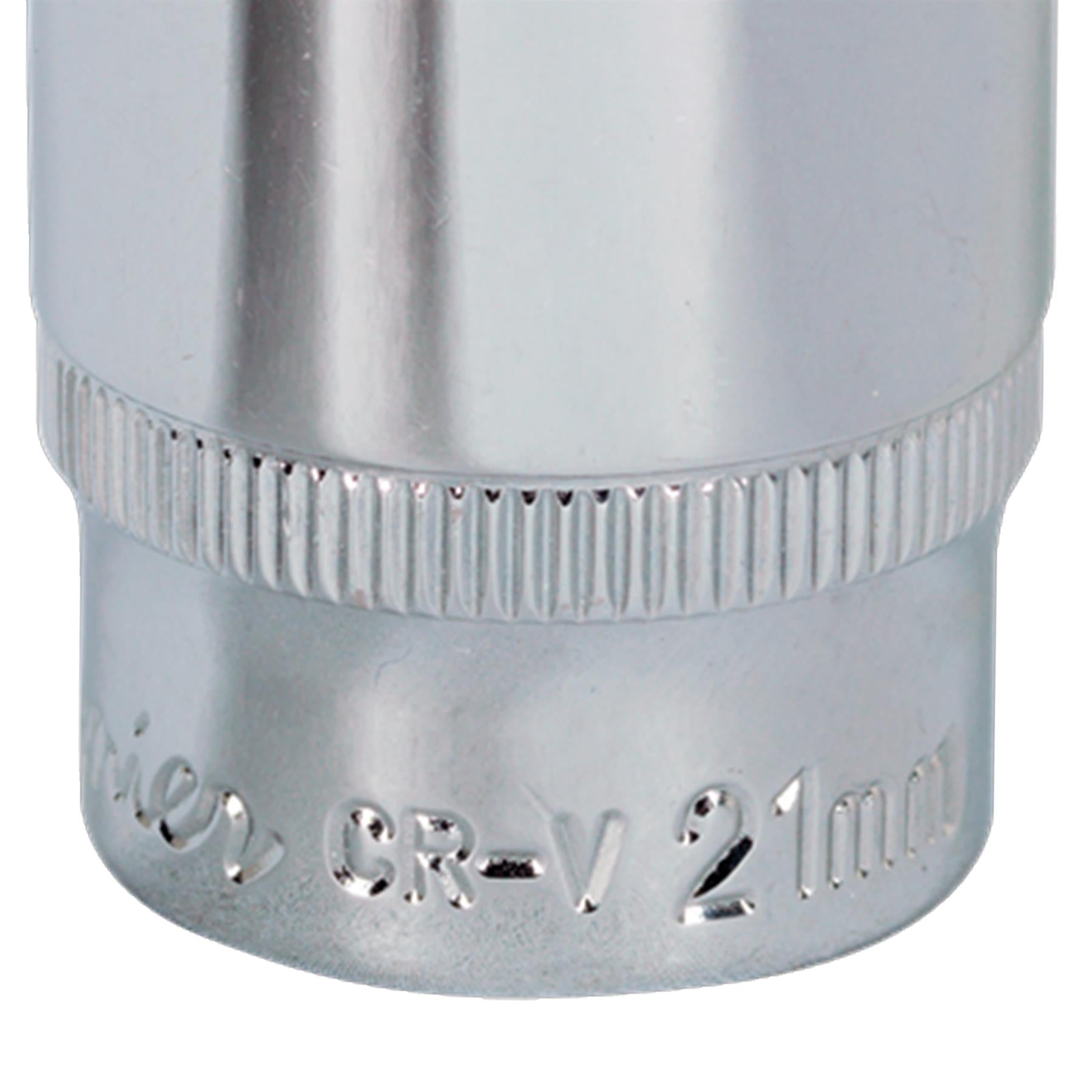 Sealey WallDrive Socket 21mm 3/8"Sq Drive Fully Polished
