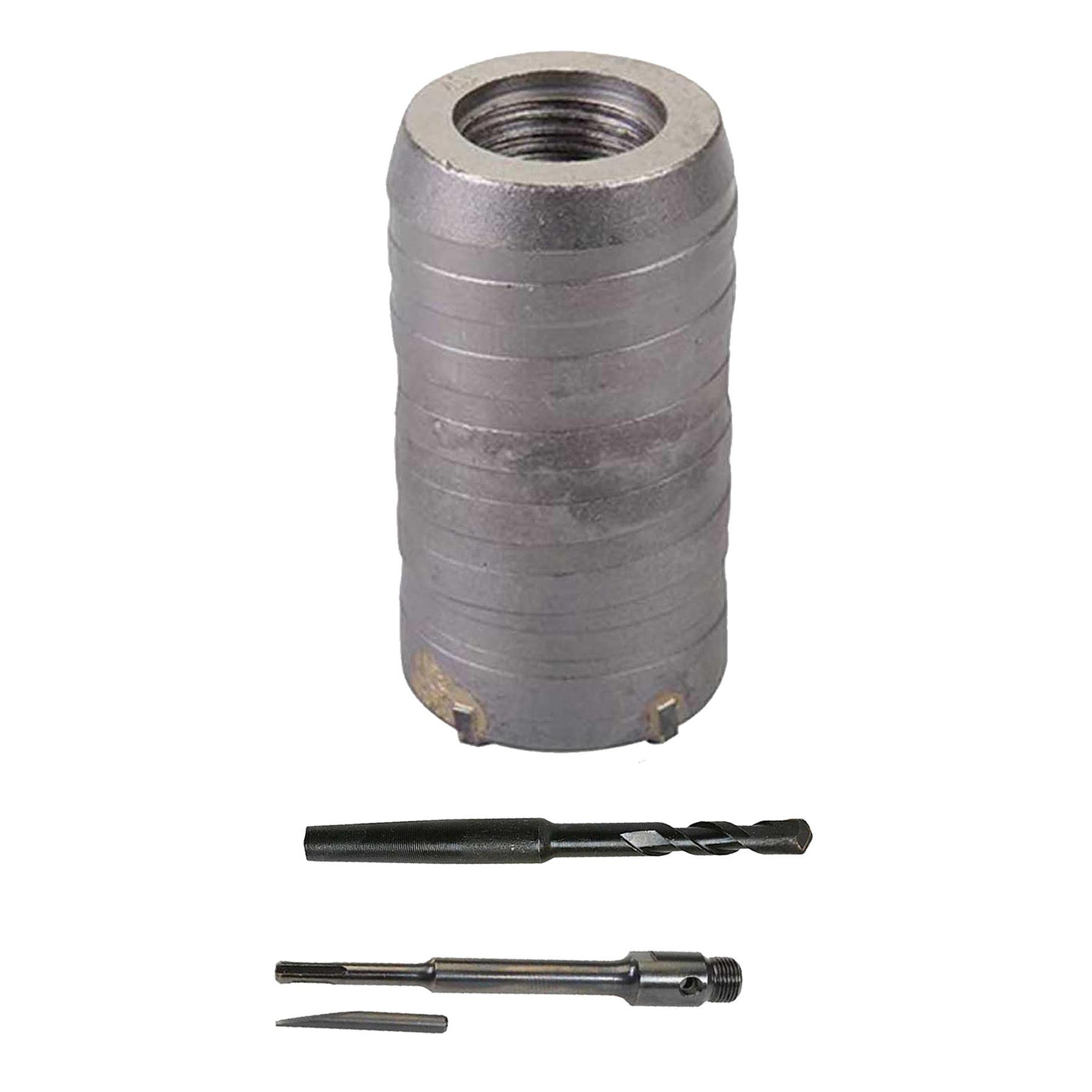 TCT Core Drill Bit 40mm Hole Saw Masonry Stone Brick SDS Plus 200mm Shaft Pilot