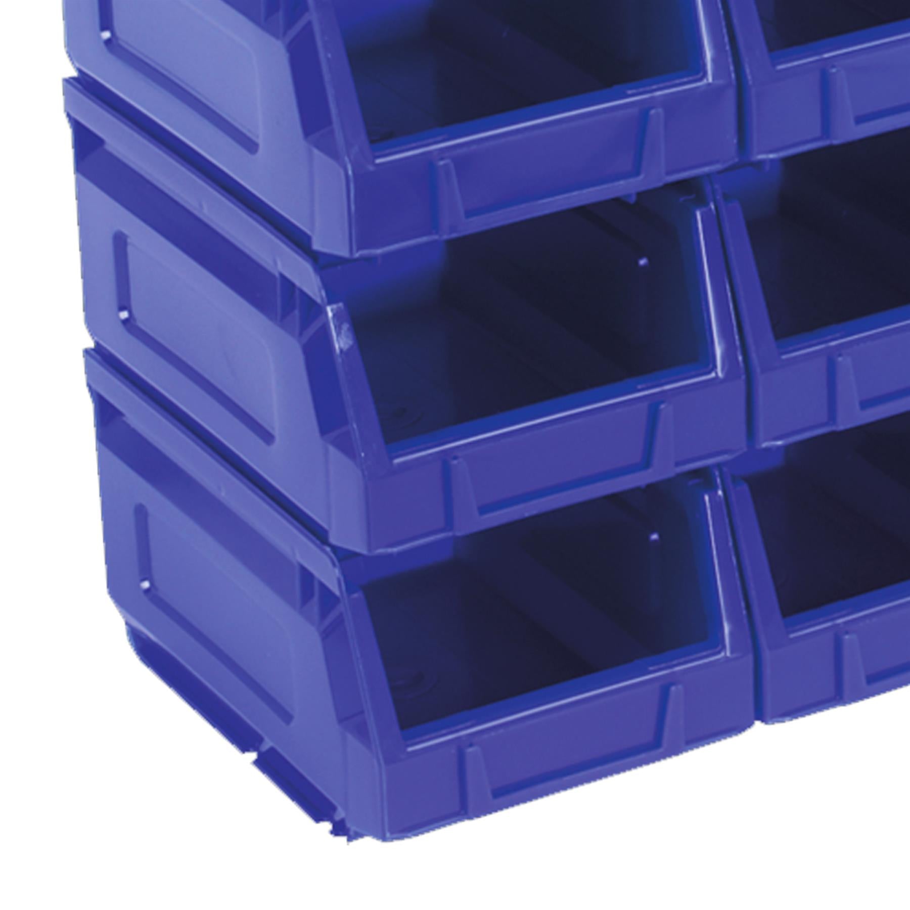 Sealey Plastic Storage Bin 105 x 165 x 85mm - Blue Pack of 24