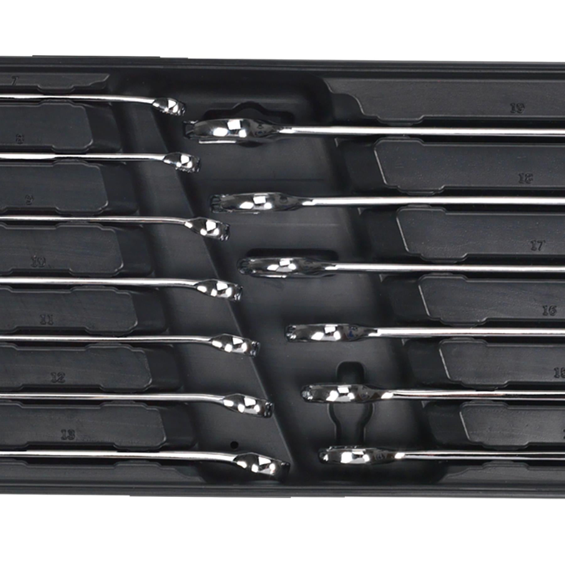 Sealey Tool Tray with Combination Spanner Set 13pc Metric
