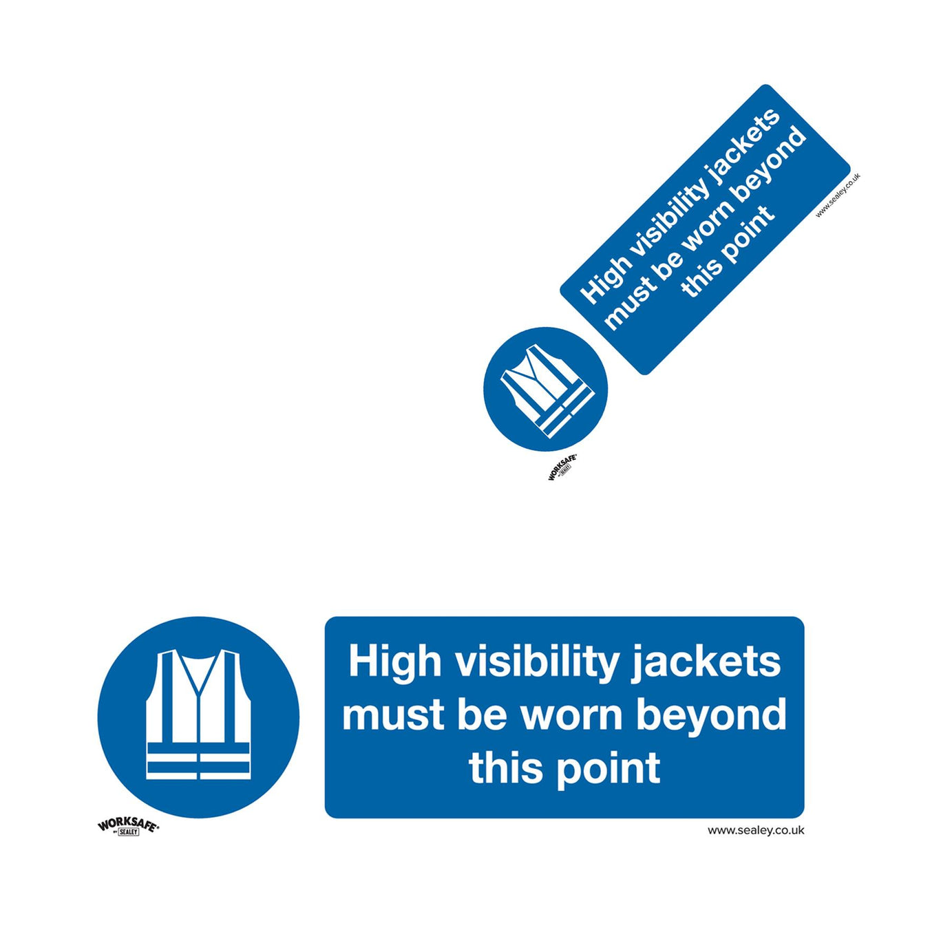 Sealey Adhes. Sign-High Vis. Jackets Must Be Worn Beyond This Point