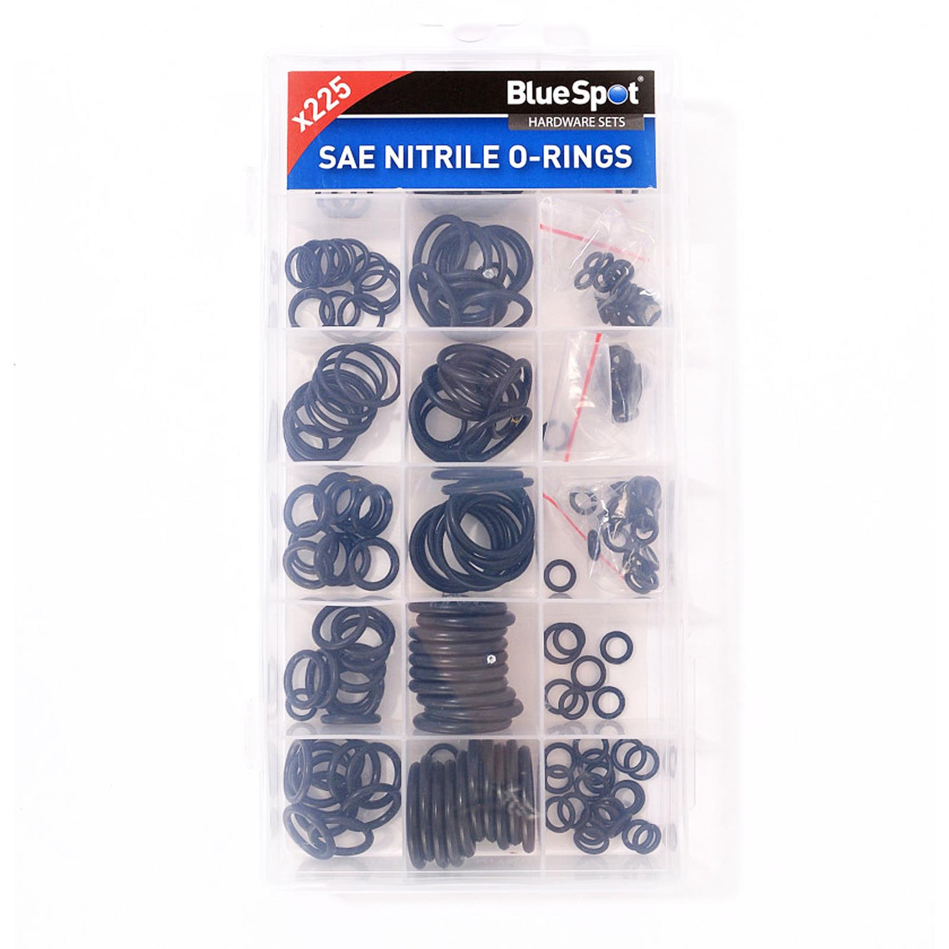 225 x Nitrile O-Ring Seals, Tap Washer Plumbing Gaskets for Air & Liquids