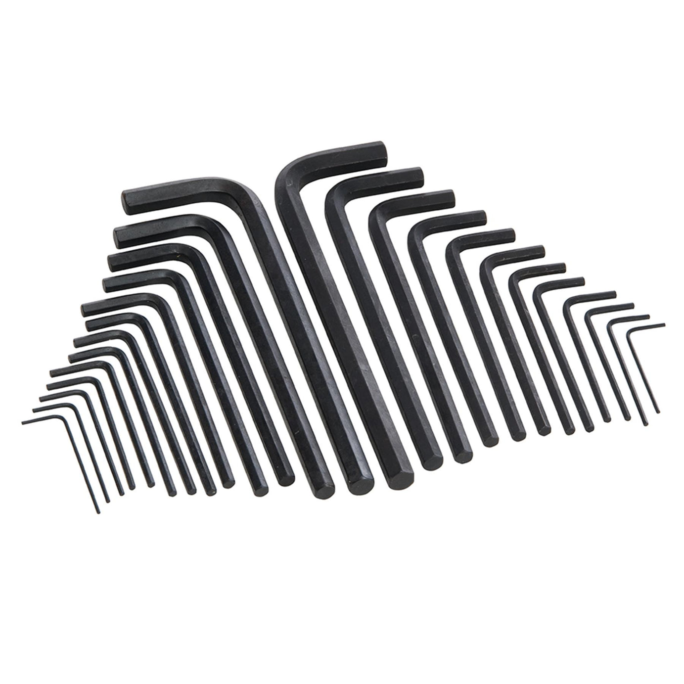 25Pce Hex Key Long Series Set Metric & Af Chrome Vanadium Steel Quality
