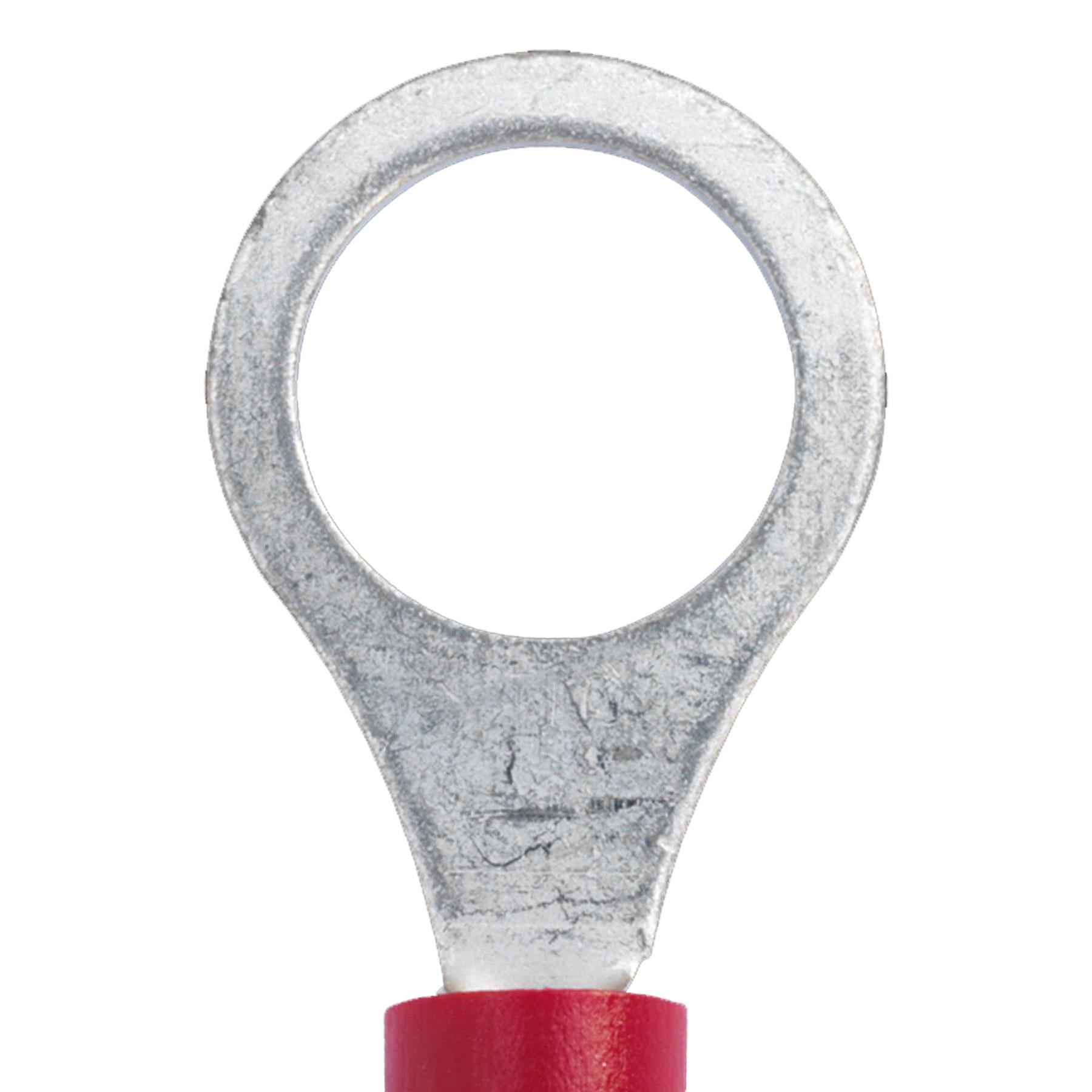 Sealey Easy-Entry Ring Terminal 8.4mm (5/16") Red Pack of 100