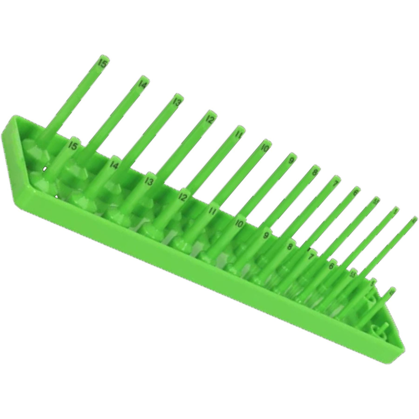 Sealey Socket Holder 1/4"Sq Drive 4-15mm Hi-Vis Green